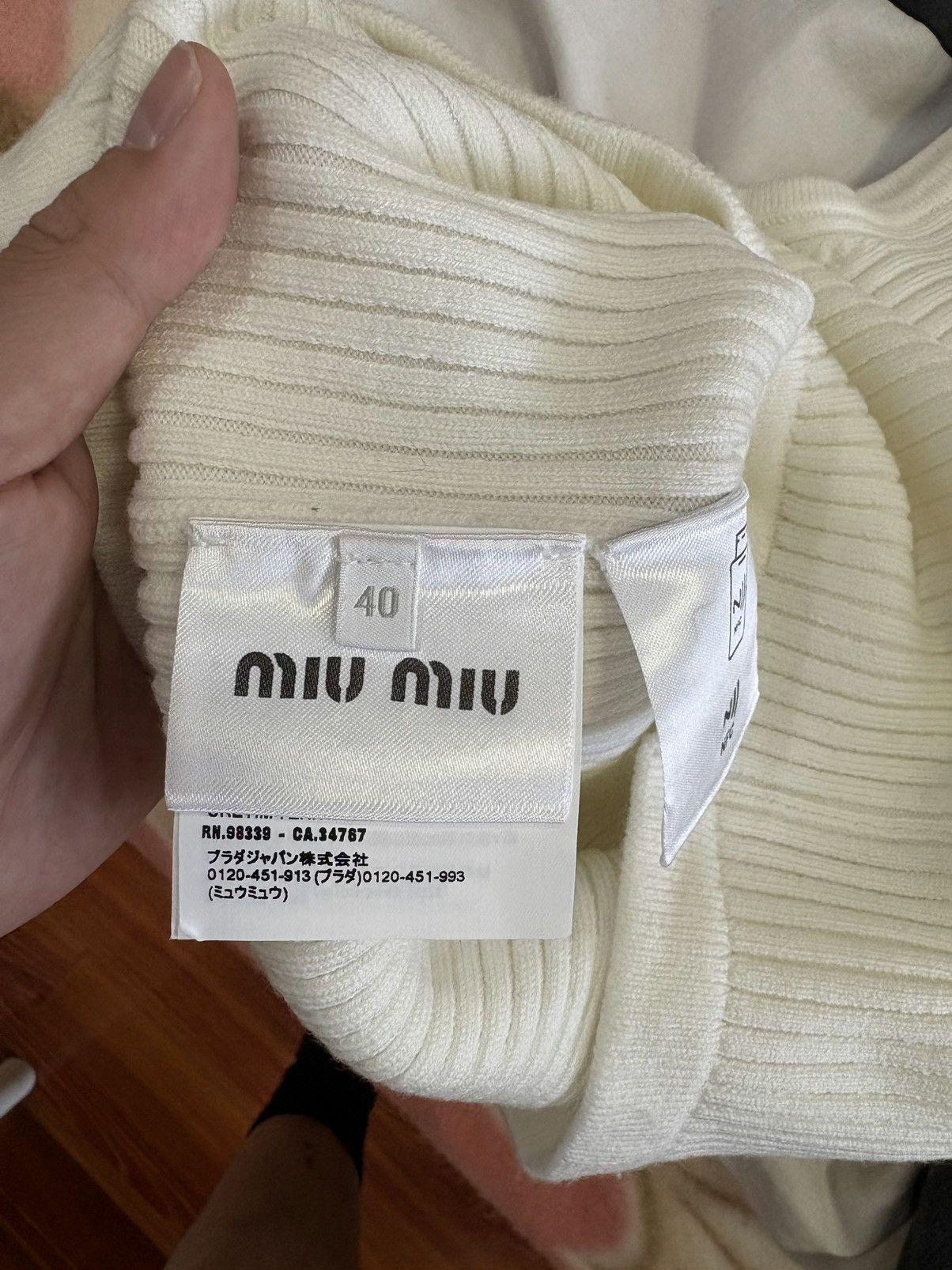 Miu Miu SS25 Logo Stripe Tank Top Size S / US 4 / IT 40 - 4 Thumbnail