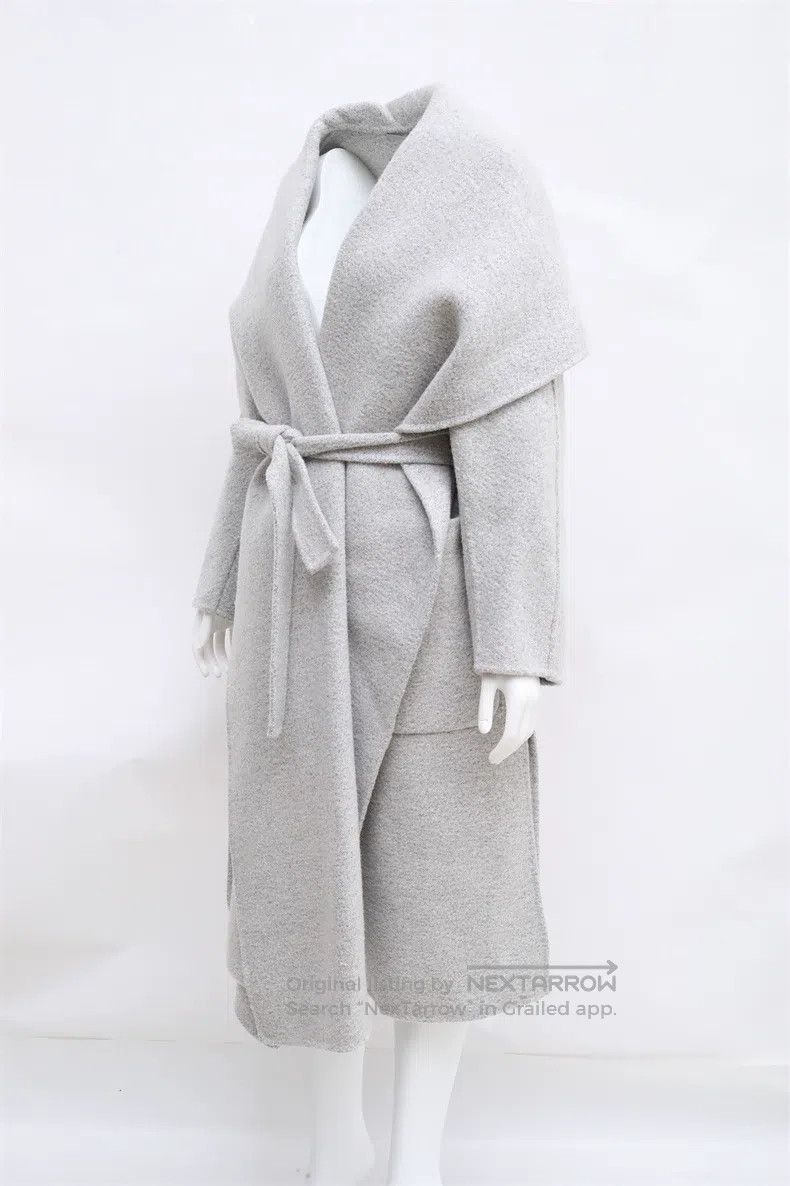 Max Mara Max Mara Grey Cashmere Coat - Black Label Haute Couture Se Size XS / US 0-2 / IT 36-38 - 7 Thumbnail