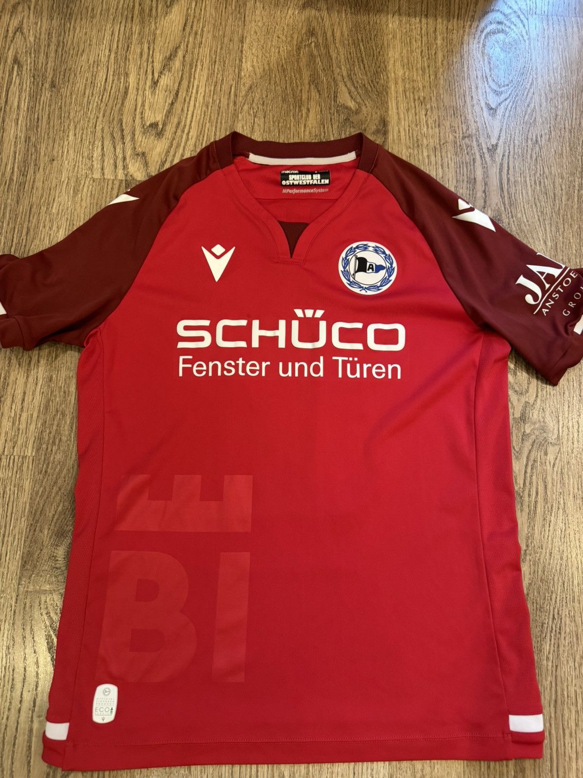 Macron ARMINIA BIELEFED MACRON FOOTBALL JERSEY MEN SOCCER SIZE M Size US M / EU 48-50 / 2 - 1 Thumbnail
