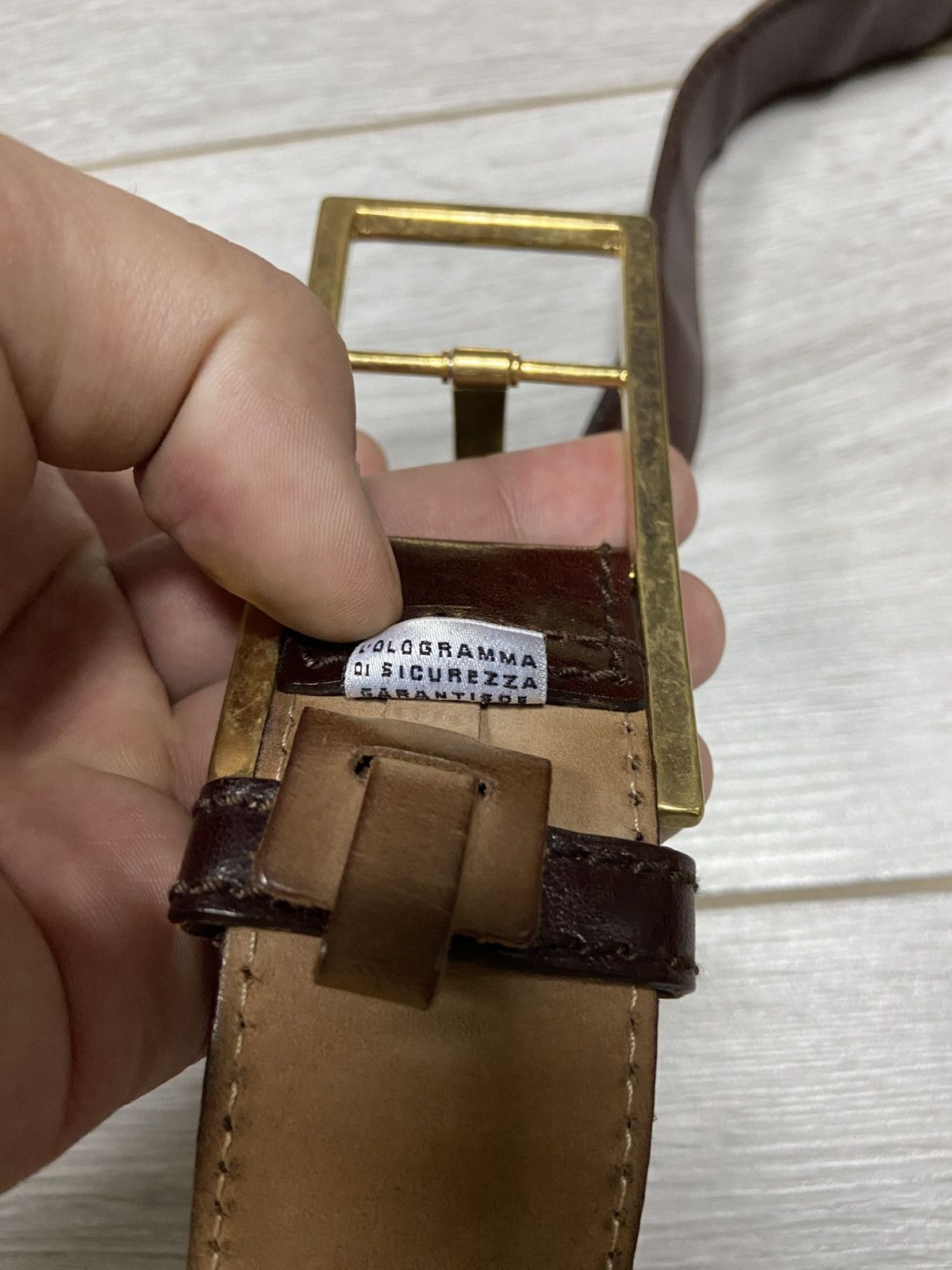 Dolce & Gabbana × Vintage Dolce&gabbana leather D&G vintage belt metal buckle Size ONE SIZE - 6 Thumbnail