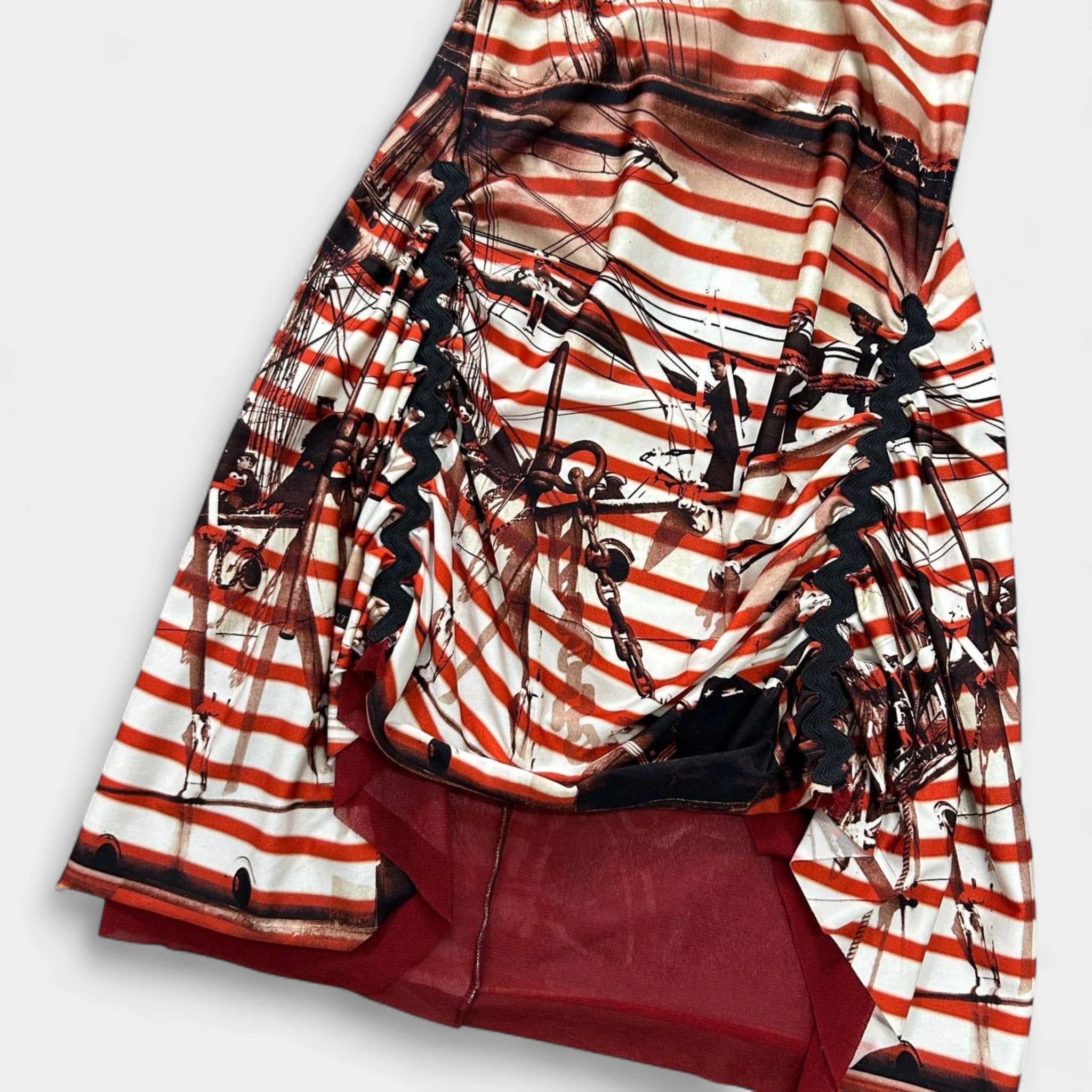 Jean Paul Gaultier Jean Paul Gaultier Soleil Nautical Mesh Dress Size S / US 4 / IT 40 - 3 Thumbnail