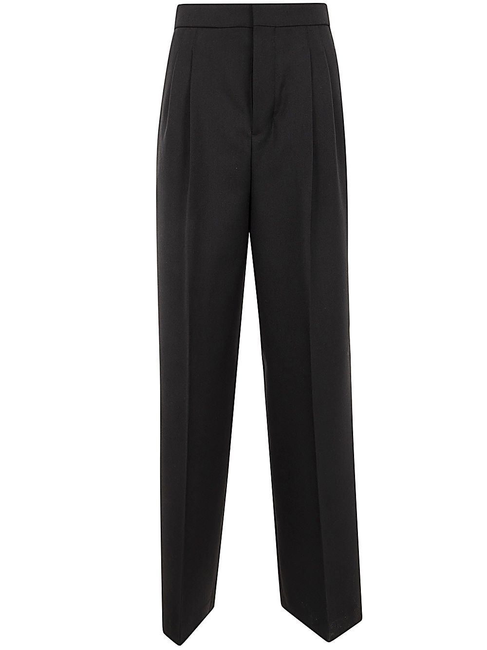 パンツ AMI Women Straight Pants FTR008WV0039 BLACK AMI AMI Women Straight Pants FTR008 WV0039001 Black | Grailed