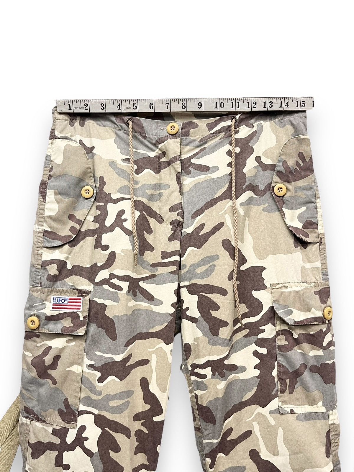 Japanese Brand UFO Drawstring Bondage Urban Camouflage Streetwear Dance Size US 29 - 10 Thumbnail