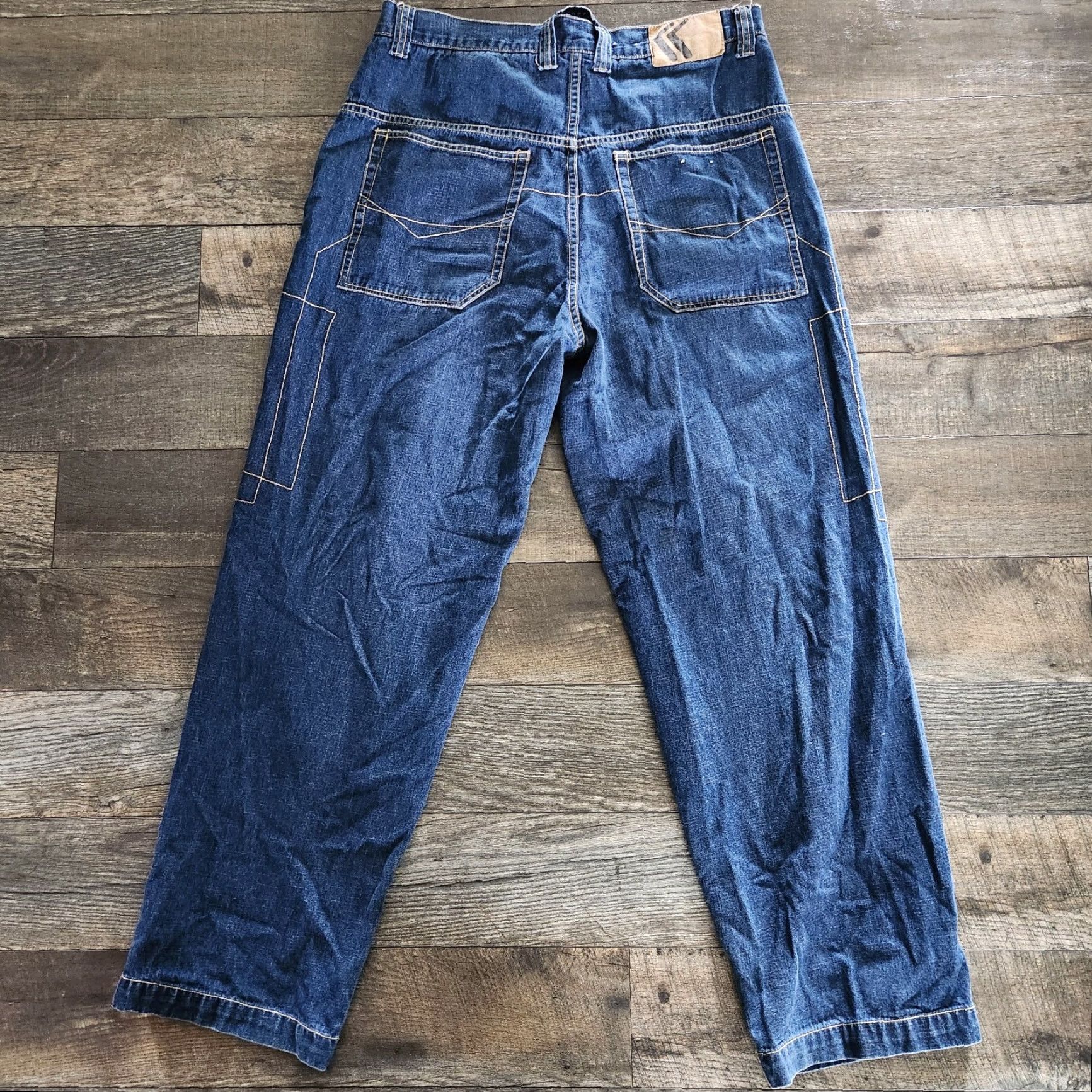 Karl Kani VINTAGE Karl Kani Jeans Men 34x32 Hip Hop Baggy Wide-Leg 5-Pocket Denim Blue Size US 34 / EU 50 - 3 Thumbnail