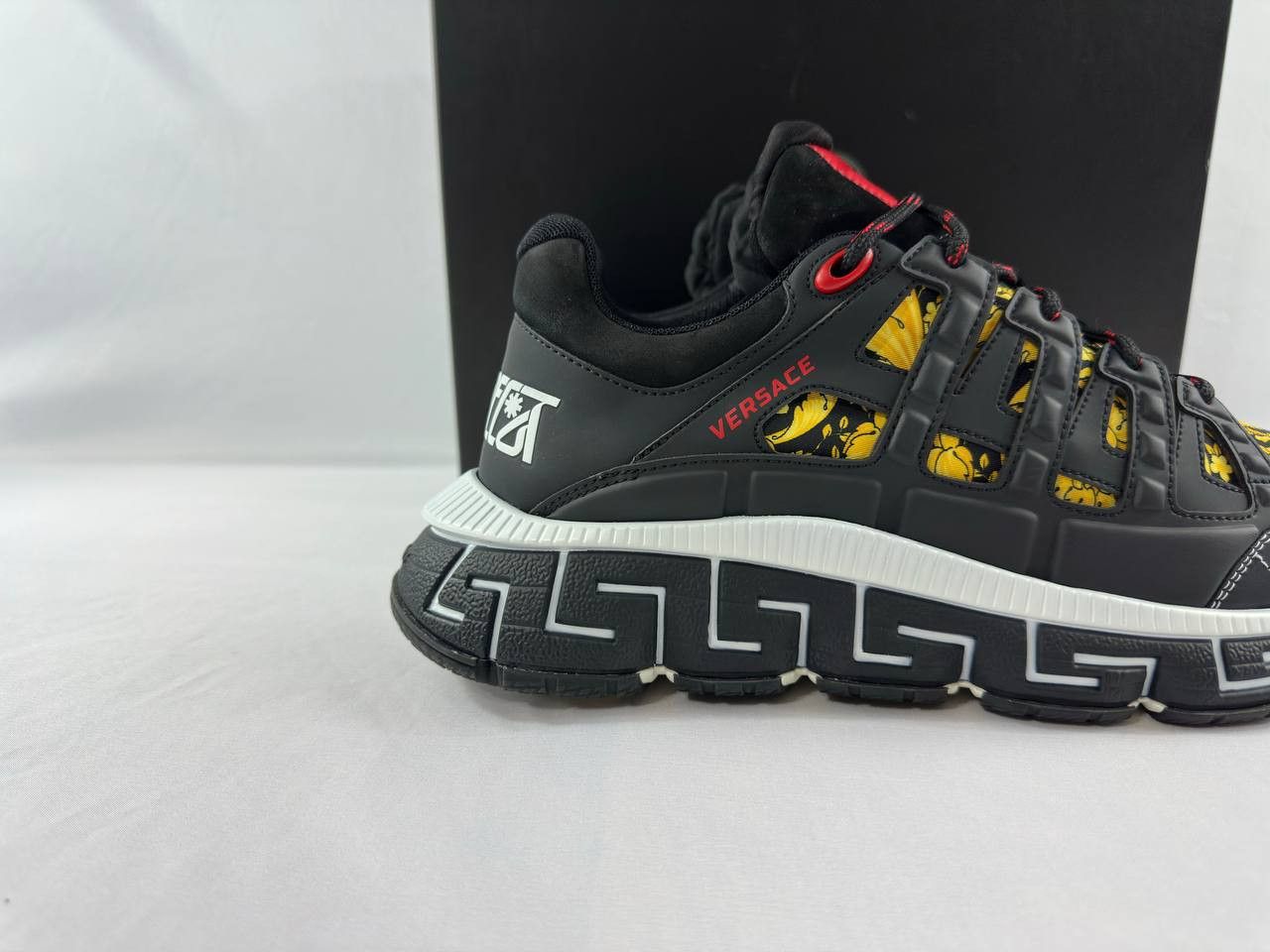 Versace Versace Trigreca 'Barocco Print - Black' Sneakers Size US 12 / EU 45 - 2 Thumbnail