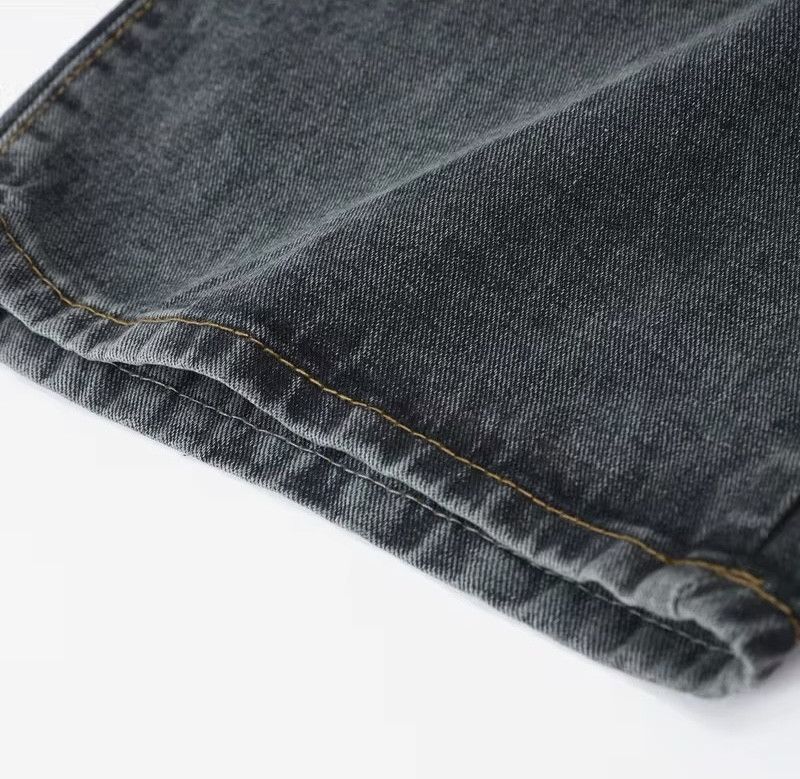 Jean × Vintage Retro Style Large Pocket Straight-leg Jean Size 31" - 10 Thumbnail