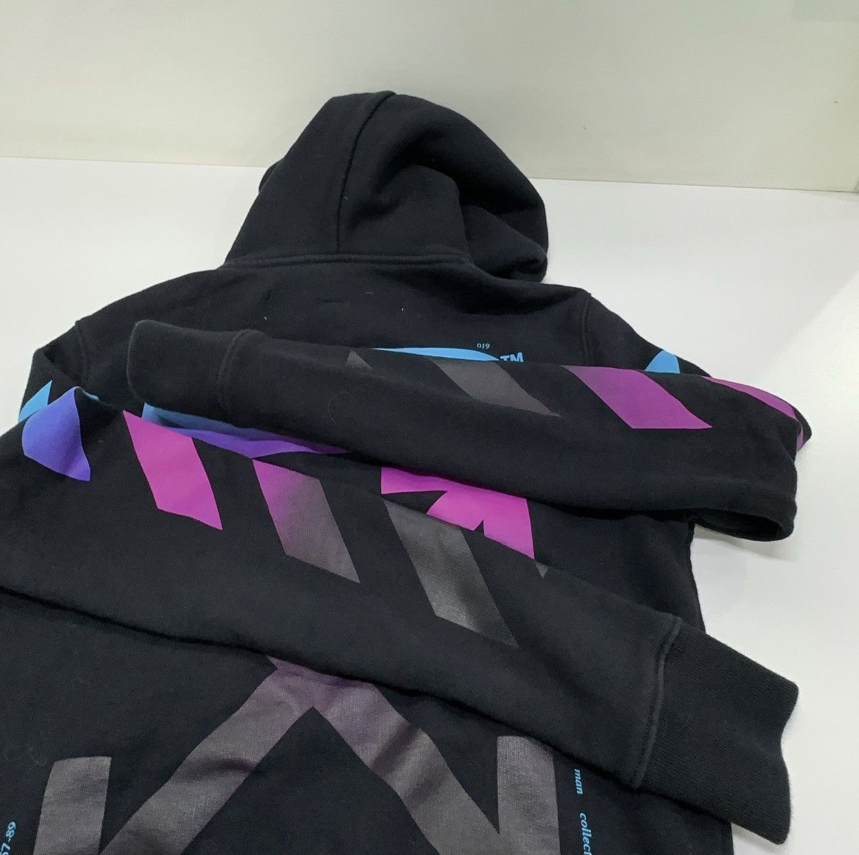 Off-White Off-White Diag Gradient Zip Hoodie Size US XXS / EU 40 - 11 Thumbnail