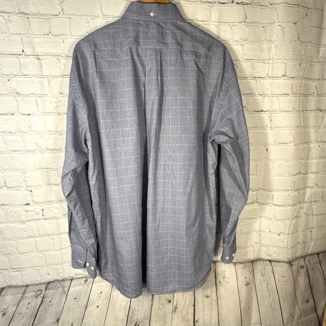 Canali Canali Shirt Mens Large Button Down Plaid Made in Italy Blue L Dress Shirt Mens Size US L / EU 52-54 / 3 - 4 Thumbnail