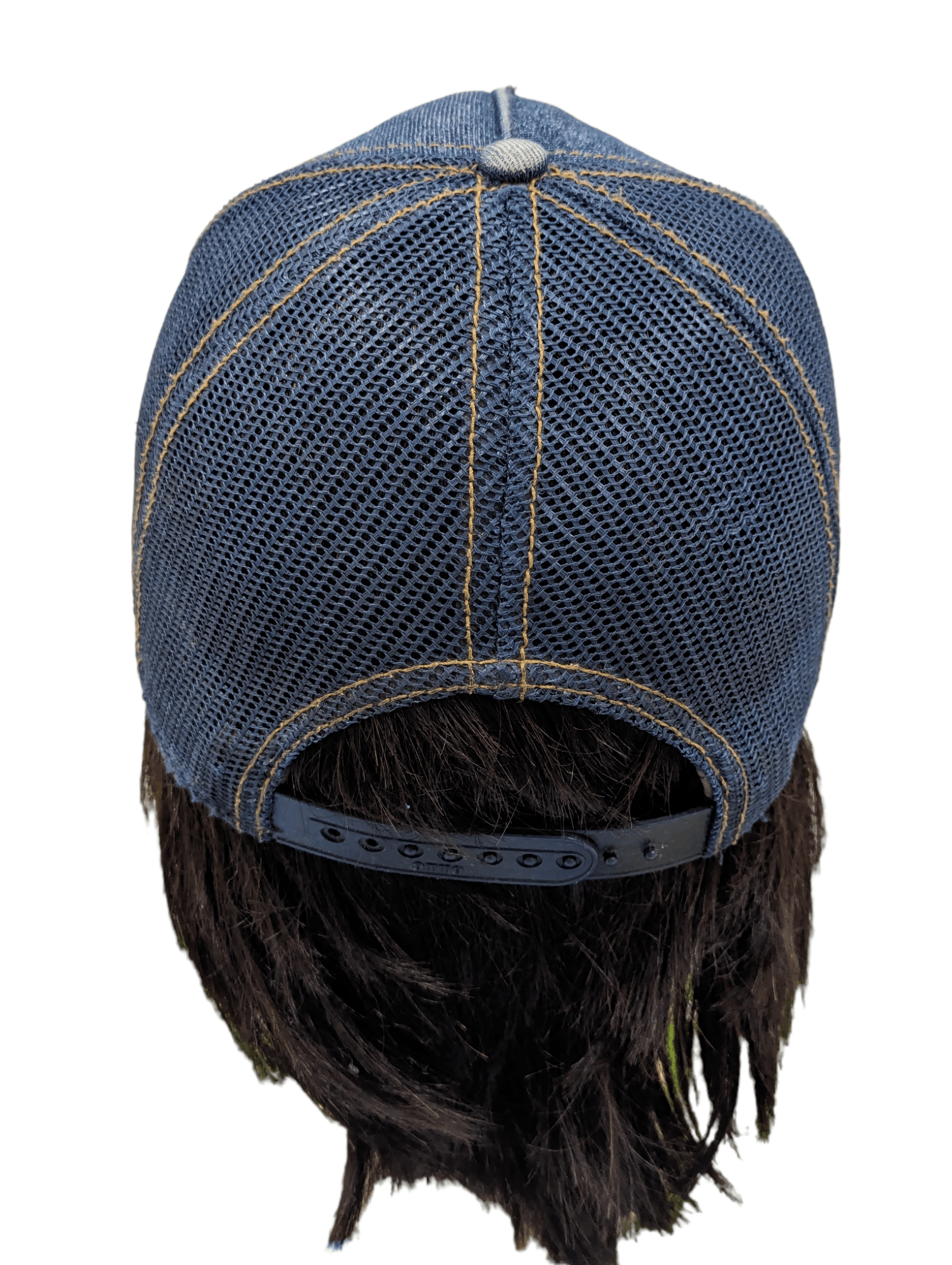Schott SCHOTT DENIM DISTRESSED TRUCKER HAT CAP Size ONE SIZE - 8 Thumbnail
