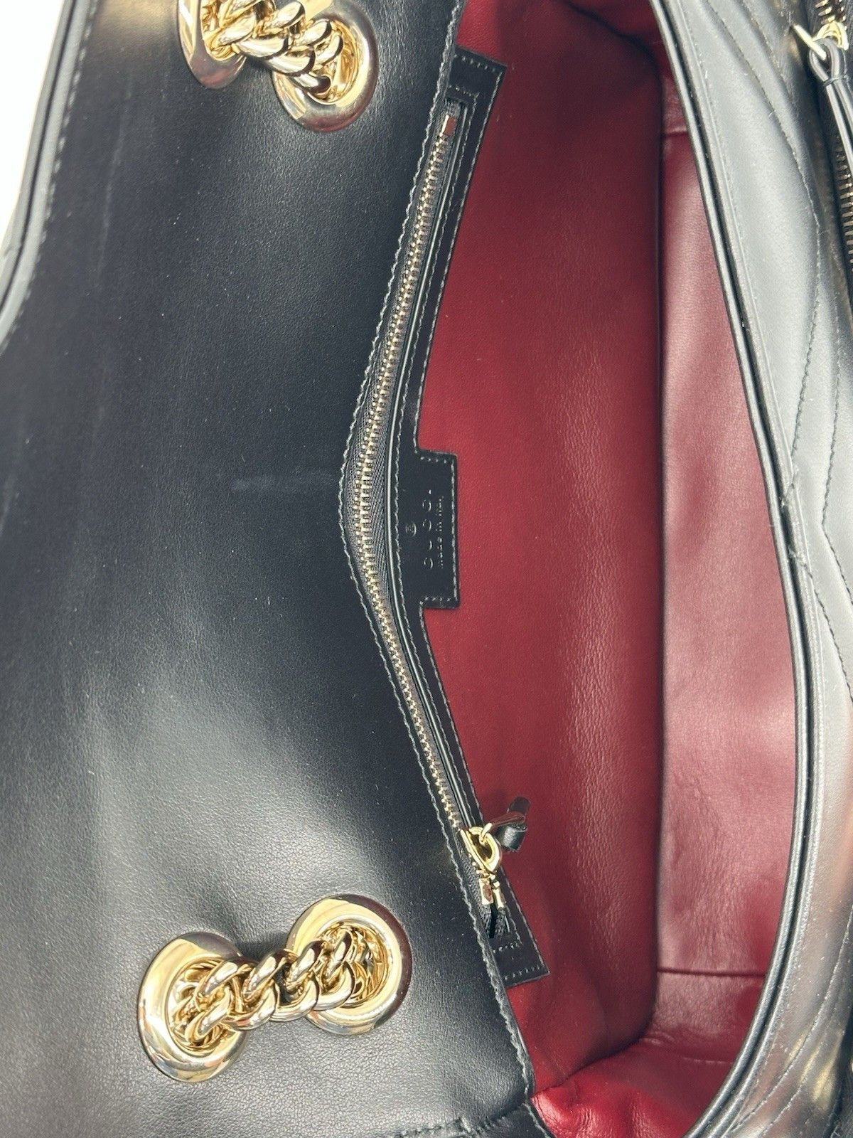 Gucci New Gucci Bag Marmont Leather Black Woman Size ONE SIZE - 12 Thumbnail