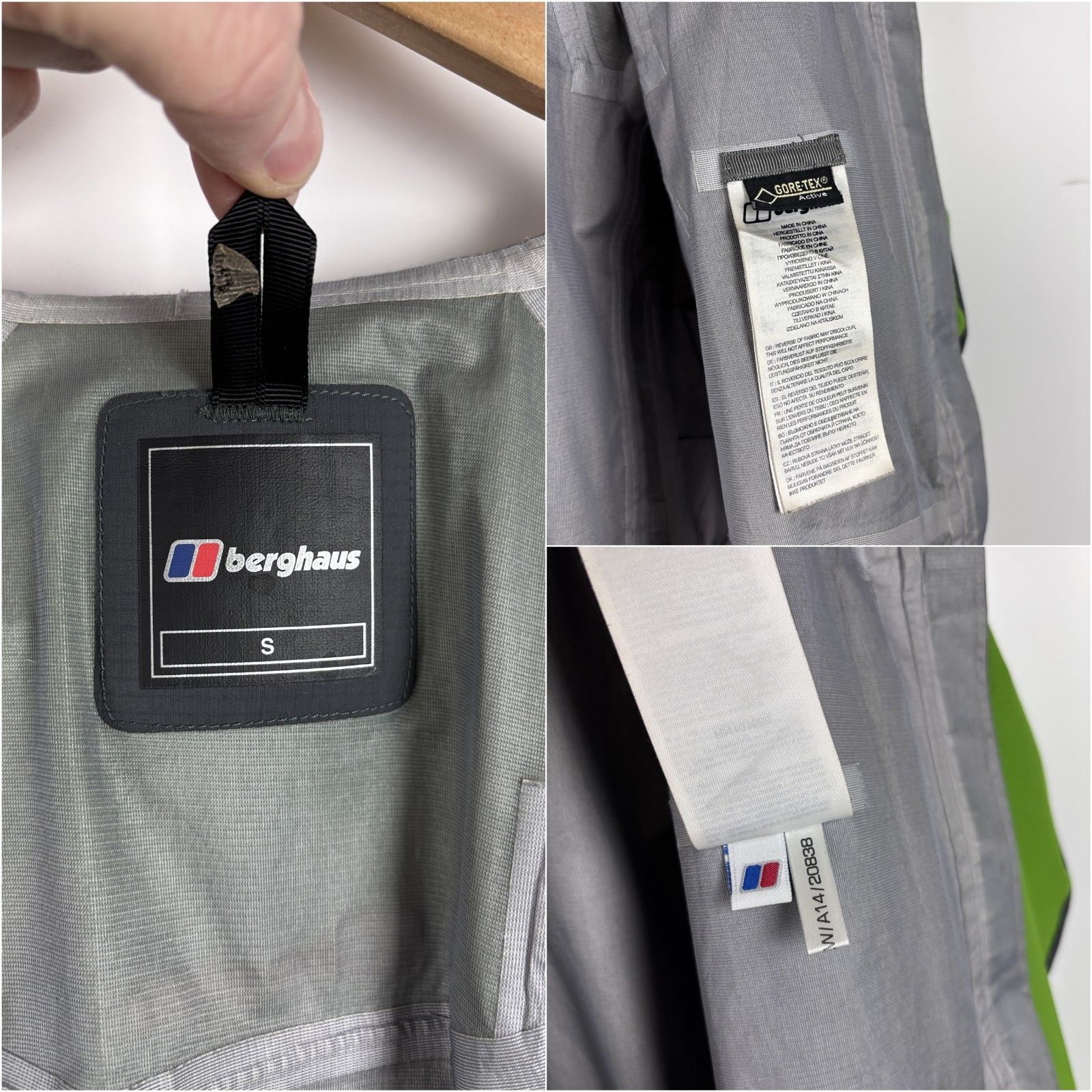 Berghaus Berghaus Vapour Storm Gore-Tex Waterproof Jacket Green S Size US S / EU 44-46 / 1 - 9 Thumbnail