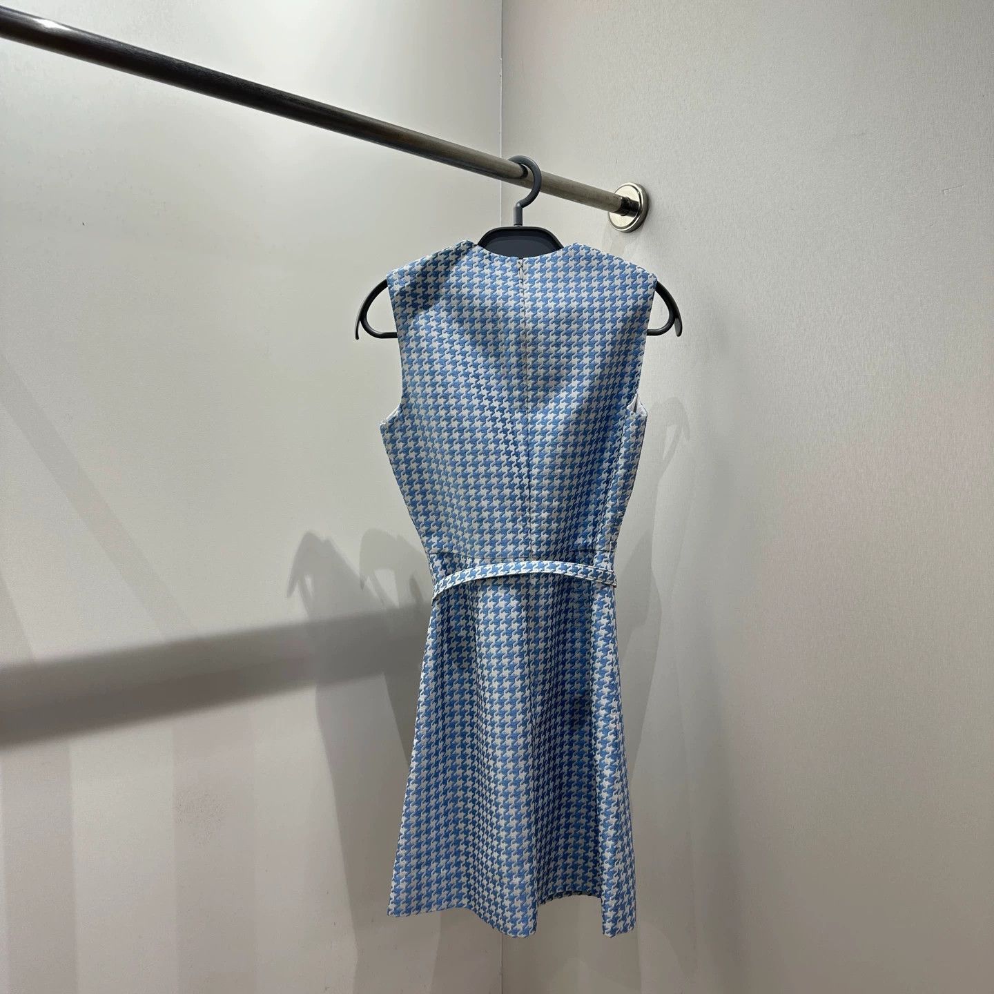 Christian Dior Monsieur Dior mar139 houndstooth CD belted dress 36 Size XS / US 0-2 / IT 36-38 - 2 Thumbnail
