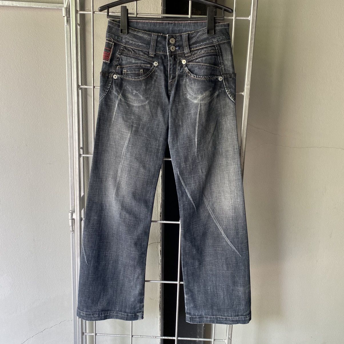 Marithe + Francois Girbaud MARITHE FRANCOIS GIRBAUD Dark Wash Bootcut Jeans Size US 32 / EU 48 - 2 Thumbnail