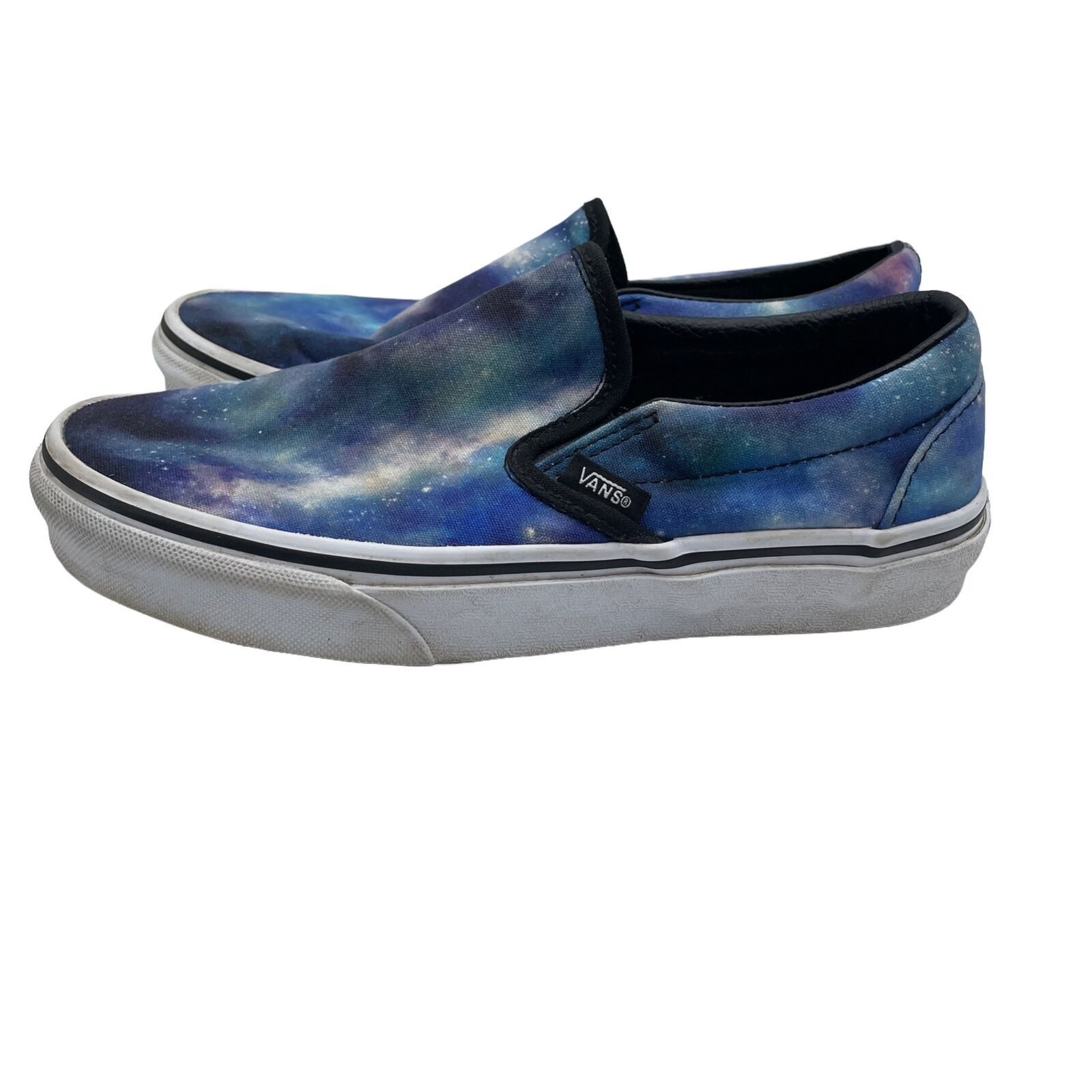 Vans Vans Classic Slip On Shoes Low Galaxy Blue White Mens 4.5 Size US 4.5 / IT 34.5 - 1 Thumbnail