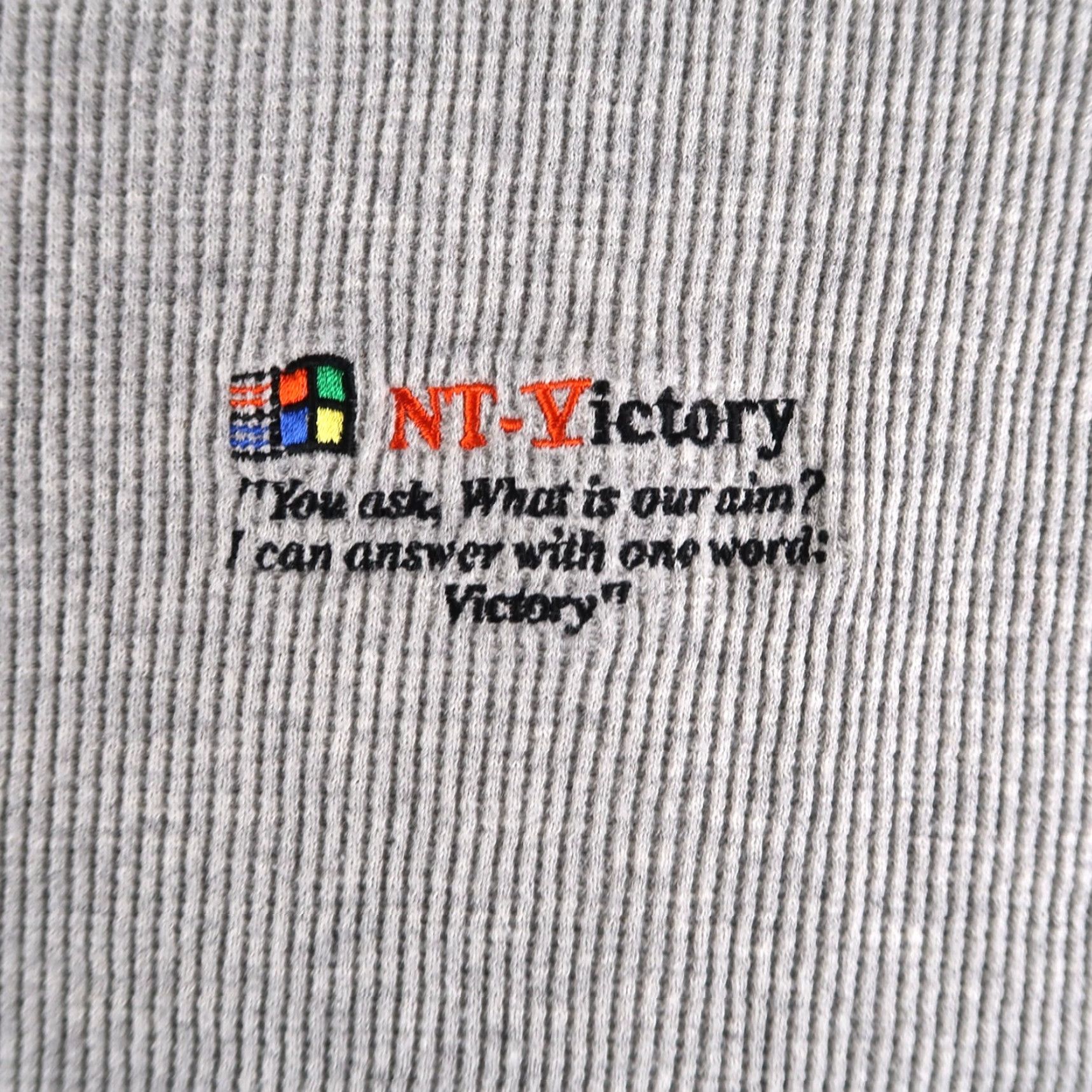 Vintage VINTAGE Microsoft Windows Victory Gray Thermal Shirt Mens XL Computer Size US XL / EU 56 / 4 - 3 Thumbnail