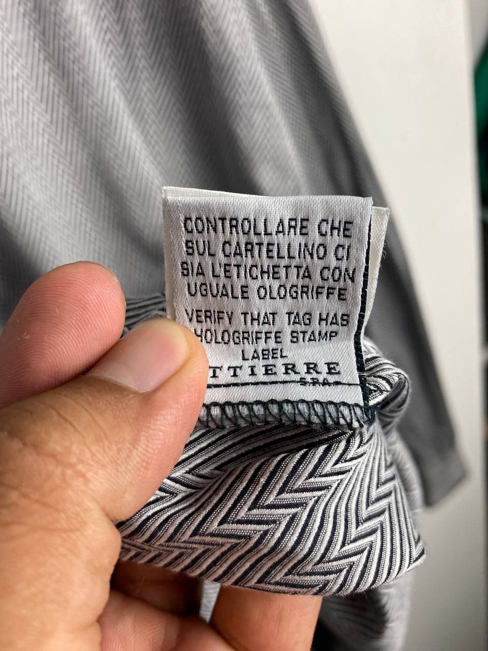 Versace versus by gianni versace shirt italy herringbone design Size US XL / EU 56 / 4 - 9 Thumbnail