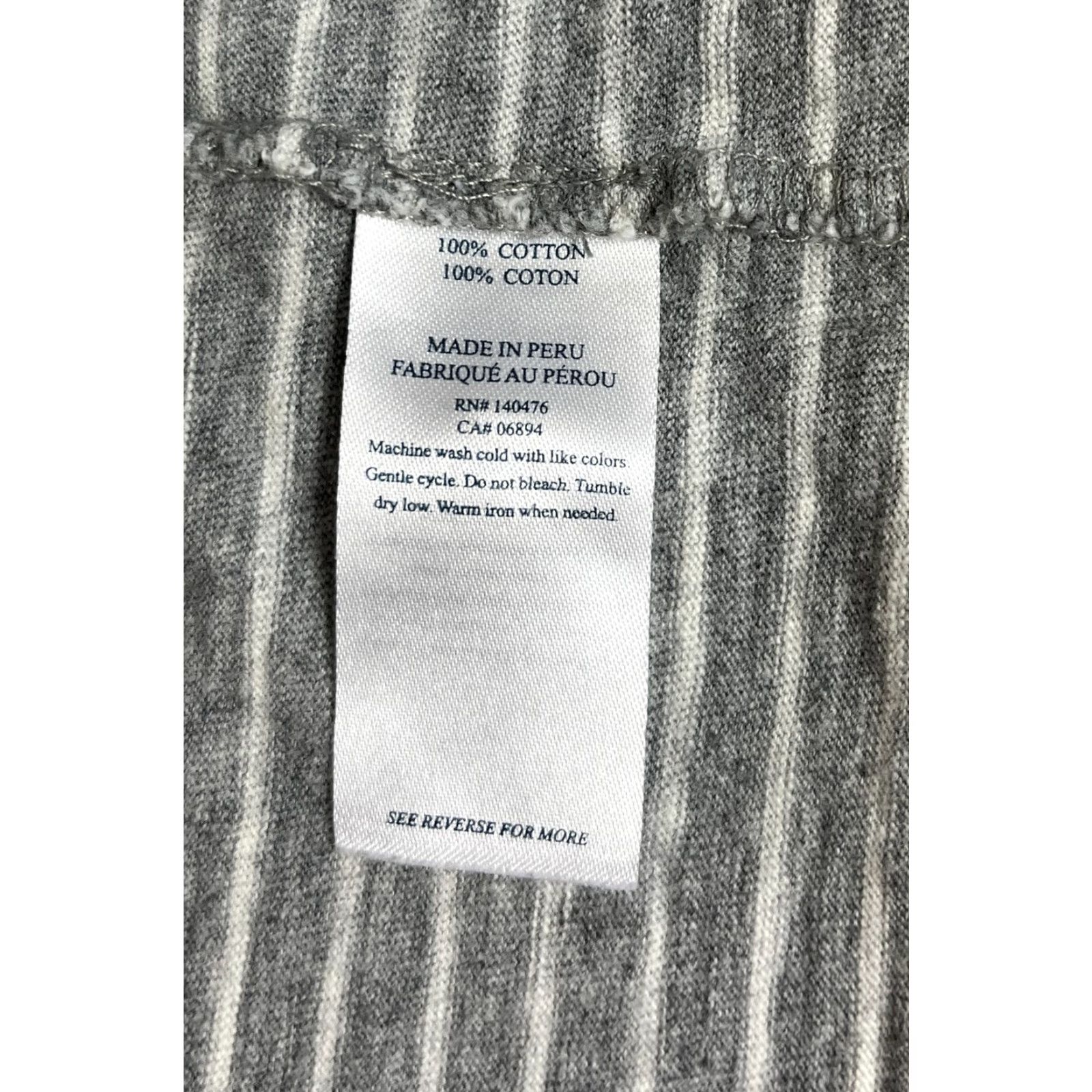 Faherty Faherty Men's Long Sleeve Luxe Polo Shirt Striped Gray M Size US M / EU 48-50 / 2 - 7 Thumbnail