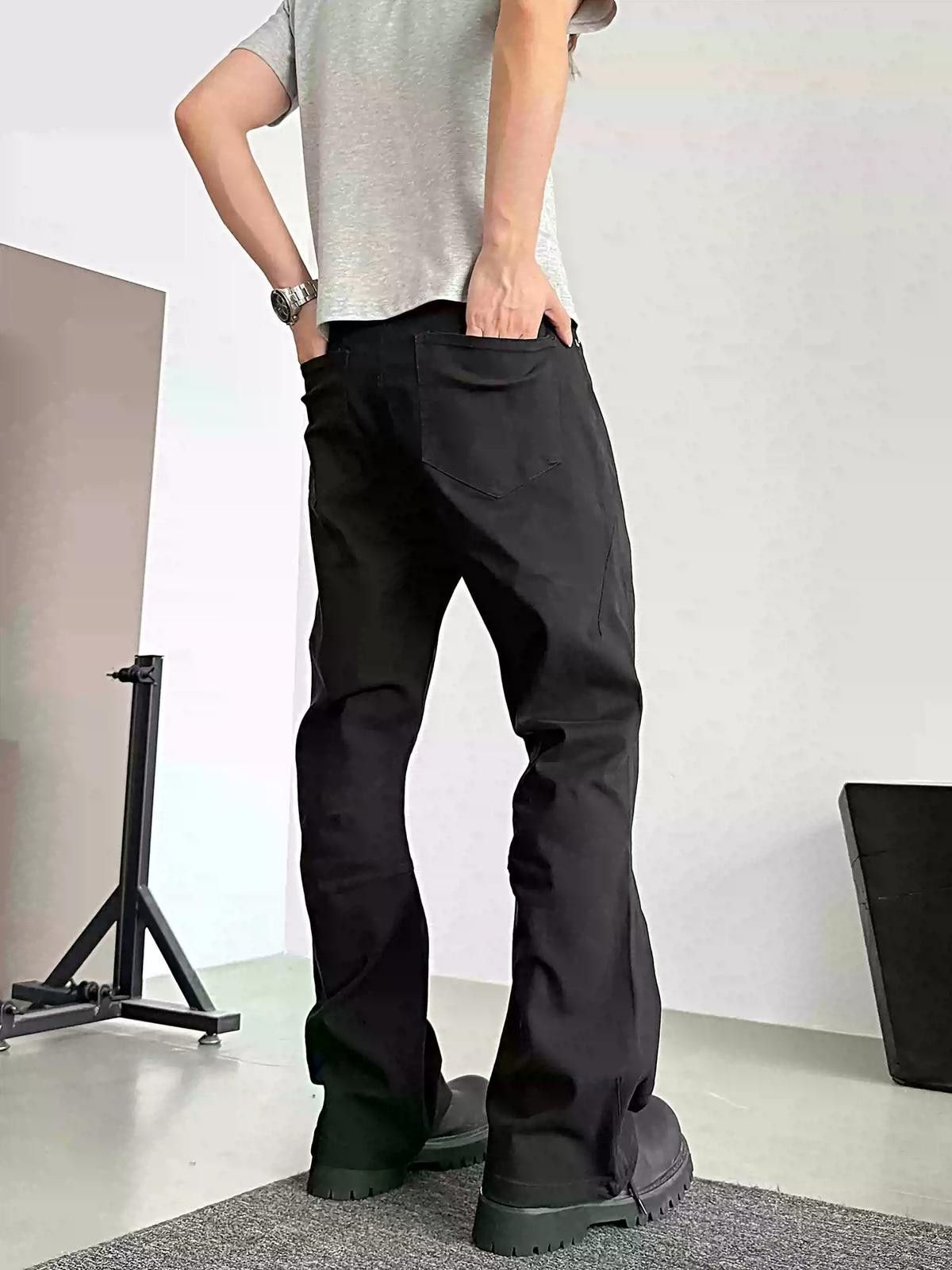 Other Black Flared Denim Jeans Size US 32 / EU 48 - 3 Thumbnail
