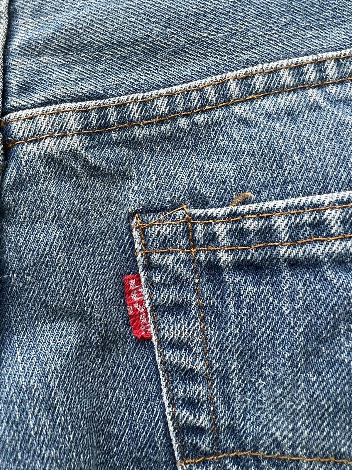 Levi's VTG 70s Levi’s 517 42 Talon Faded Blue Denim Bootcut Jeans Size US 31 - 20 Thumbnail