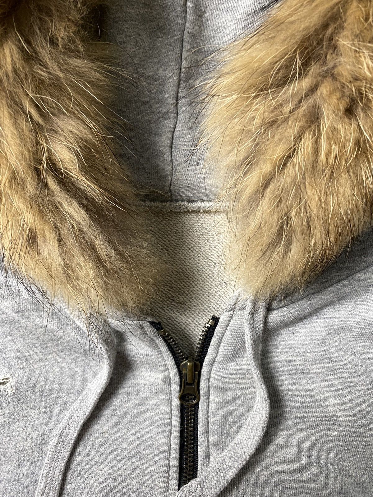 If Six Was Nine × Japanese Brand × Le Grande Bleu (L.G.B.) Undefined Destroyed Grunge Fur Hoodie Size US L / EU 52-54 / 3 - 11 Thumbnail