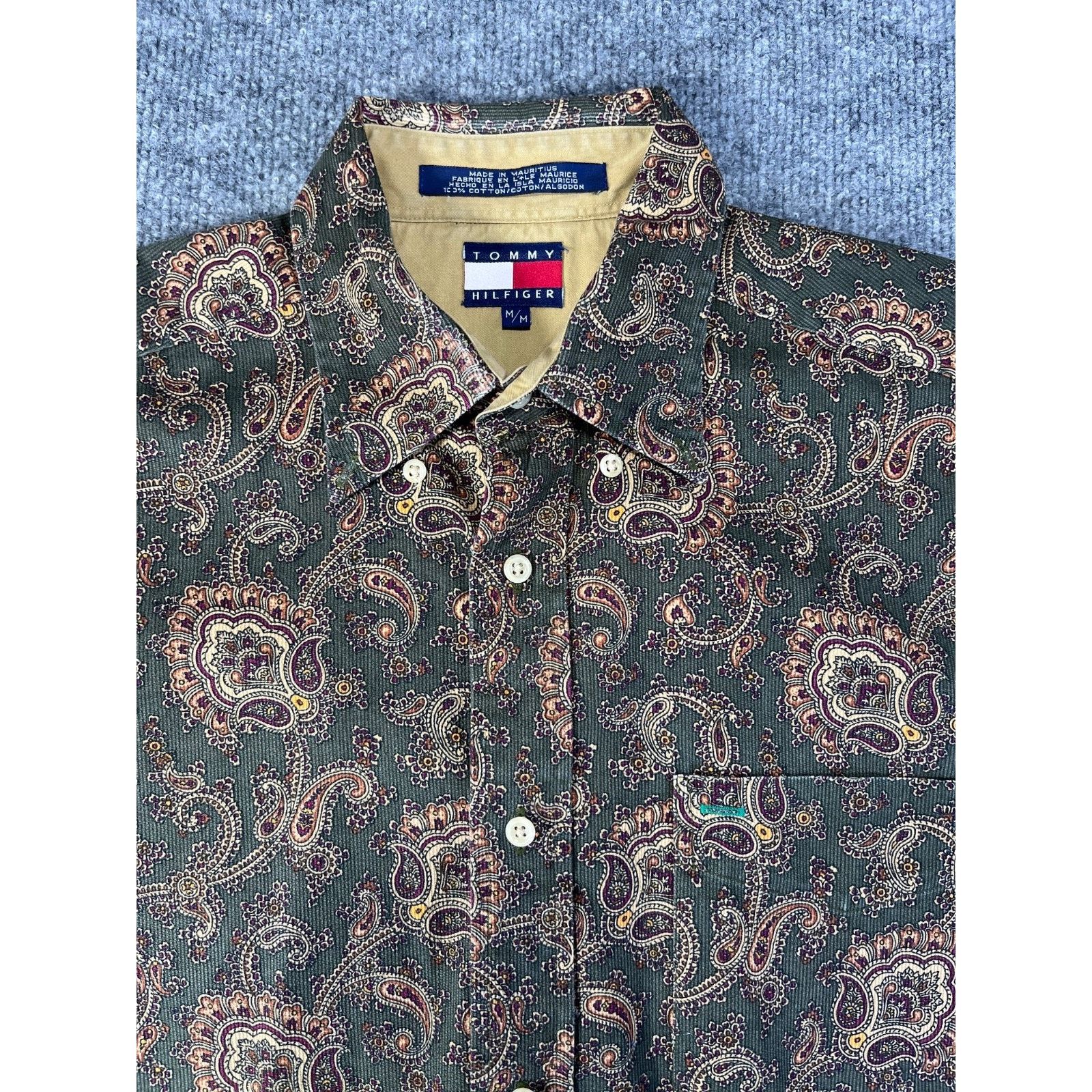 Tommy Hilfiger Tommy Hilfiger Shirt Mens M Paisley Button Long Sleeve 90s Size US M / EU 48-50 / 2 - 1 Thumbnail