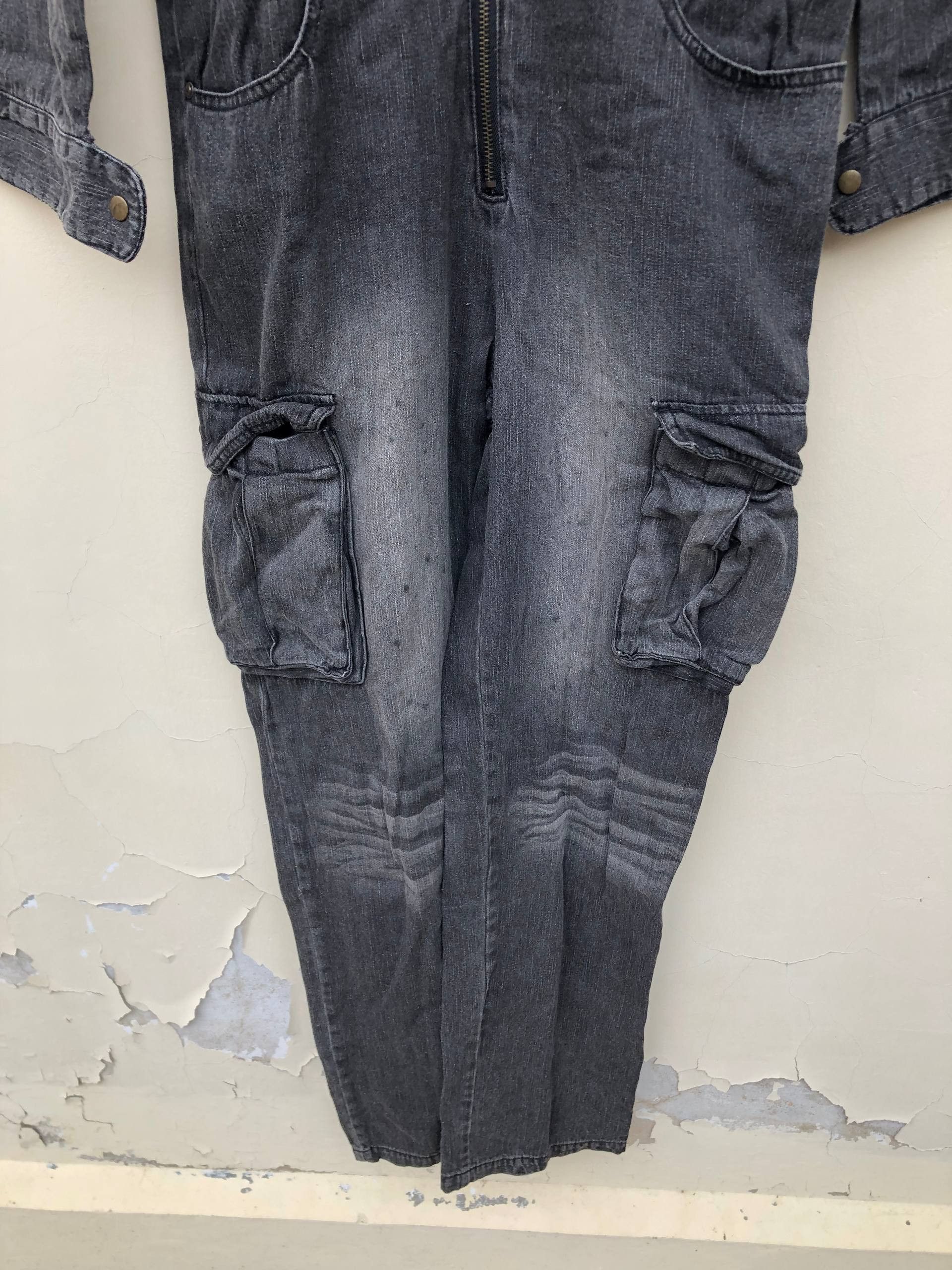 If Six Was Nine Lowbox Overalls Fading Jeans Size US 31 - 4 Thumbnail