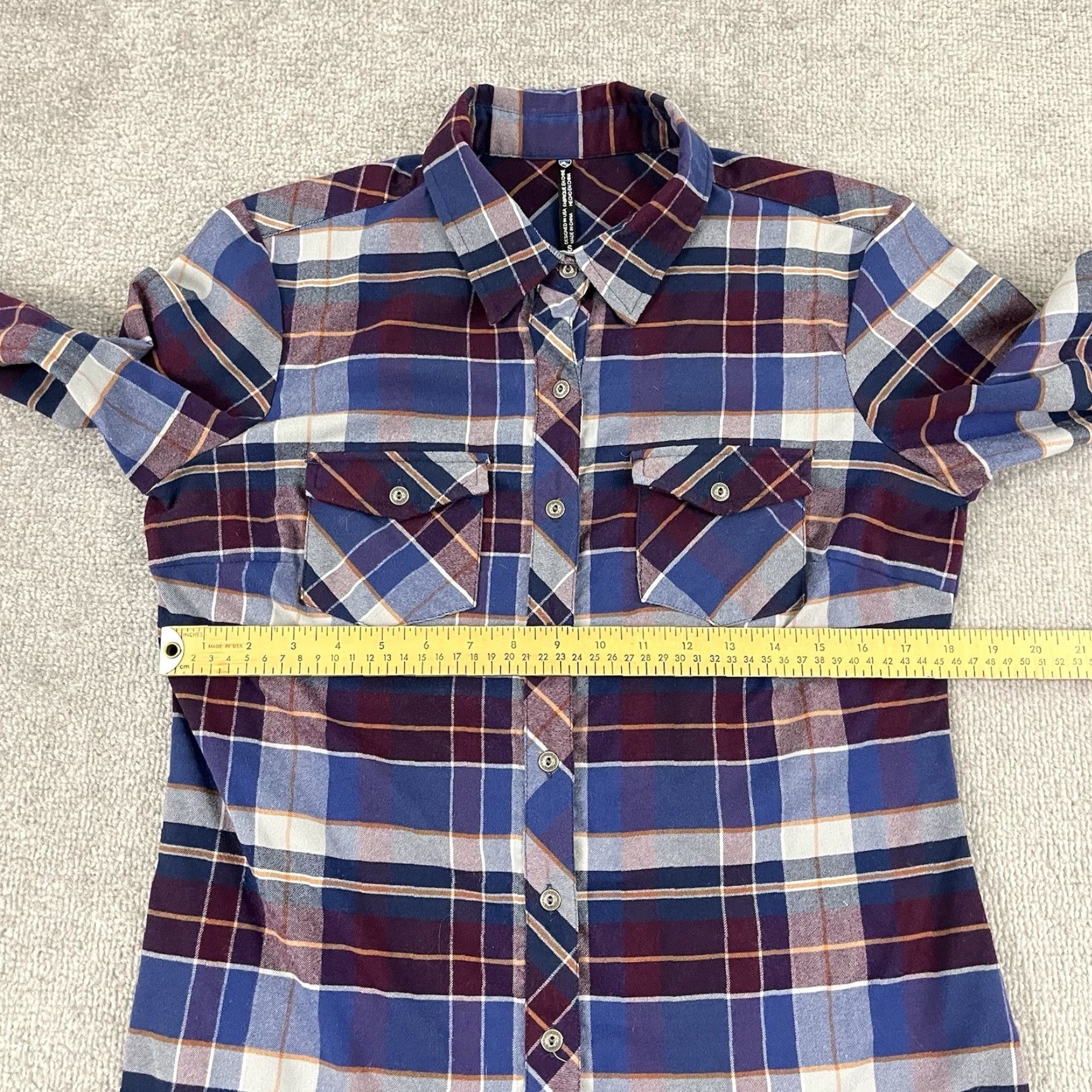 Vintage KUHL Shirt Womens Small Multi Plaid Greta Flannel Hiking Button Up Long Sleeve Size S / US 4 / IT 40 - 5 Thumbnail