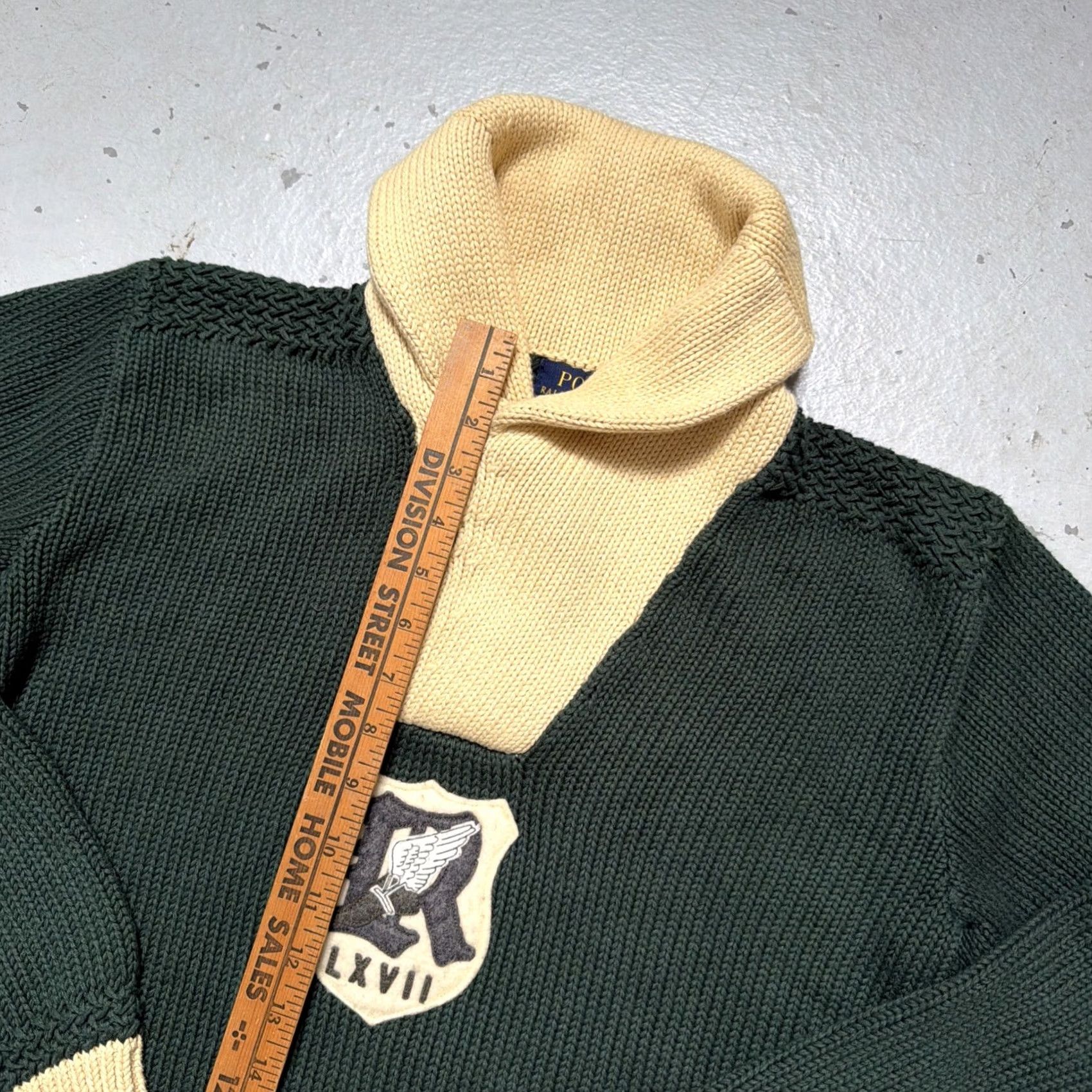 Polo Ralph Lauren Polo Ralph Lauren Knit Shawl Vintage College 1950s Style Sweater Shield P-Wing S Polo Ralph Lauren Shirt Adult Slim? Size US S / EU 44-46 / 1 - 3 Thumbnail