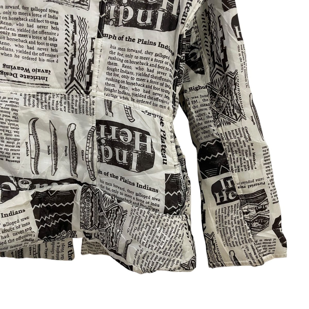 Japanese Brand Vintage Jully Newspaper Motive Jacket Size M / US 6-8 / IT 42-44 - 10 Thumbnail
