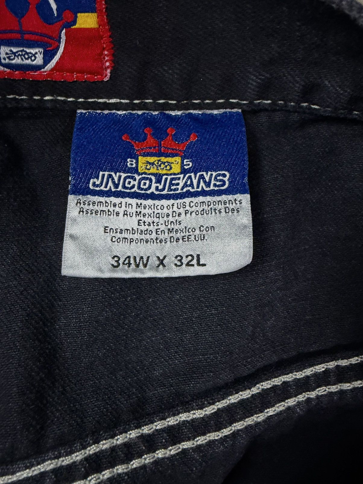 JNCO Vintage JNCO Chain Tribal Jeans 34x32 Grail Y2K Baggy Jeans Size US 34 / EU 50 - 9 Thumbnail