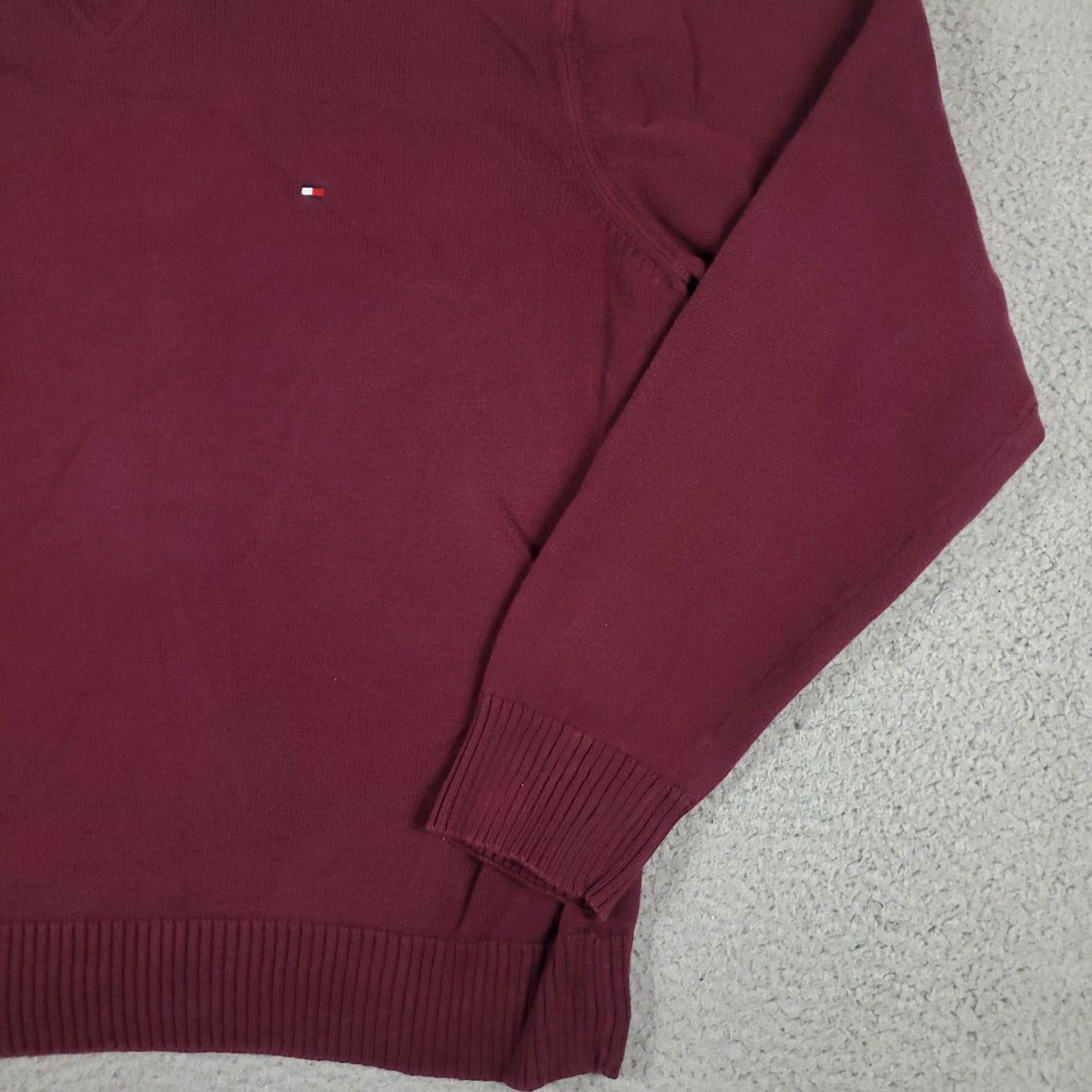 Tommy Hilfiger Tommy Hilfiger Mens Burgundy Casual Long Sleeve Pullover Sweater Shirt Extra Large XL Size US XL / EU 56 / 4 - 5 Thumbnail