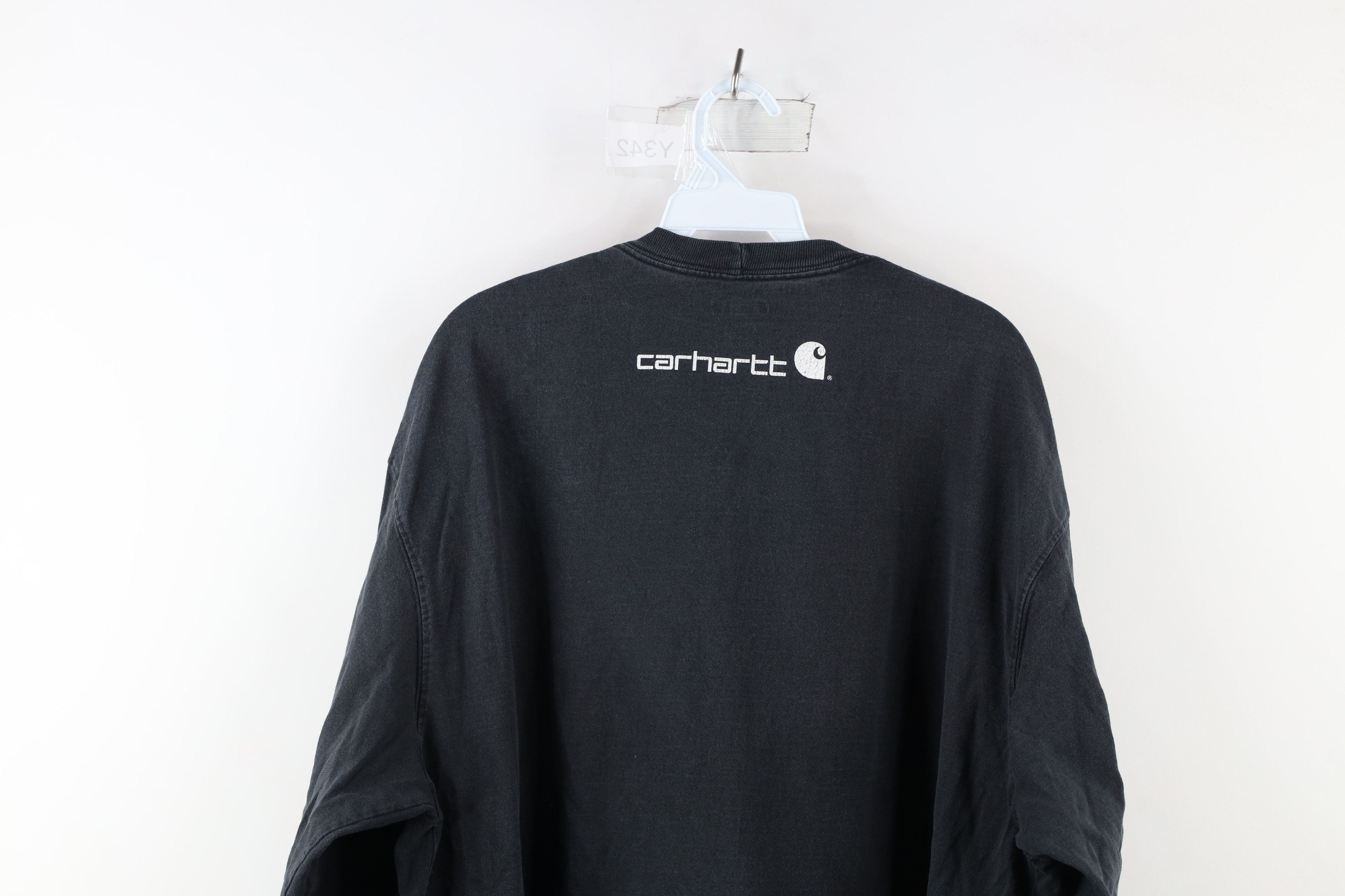 Carhartt Vintage Carhartt Spell Out Heavyweight Long Sleeve T-Shirt Size US XL / EU 56 / 4 - 11 Thumbnail
