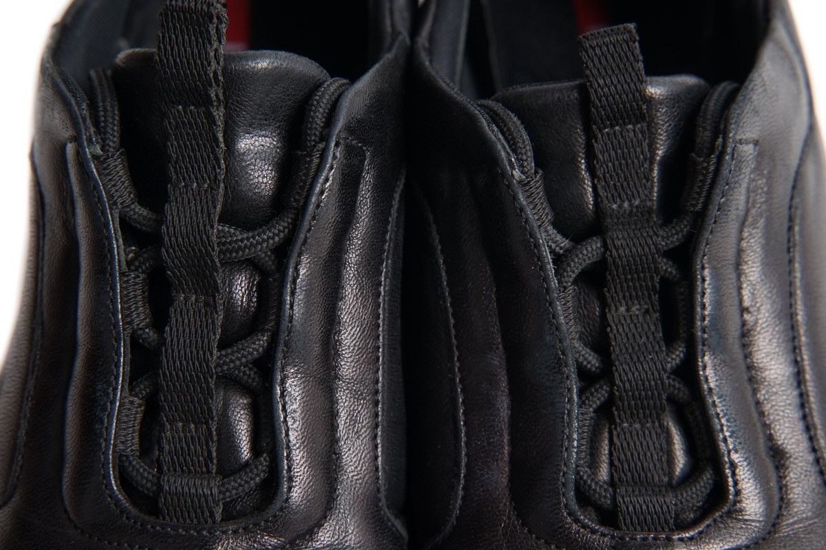 Prada Prada S/S2000 Black Leather Sneakers Size US 6 / IT 36 - 8 Thumbnail