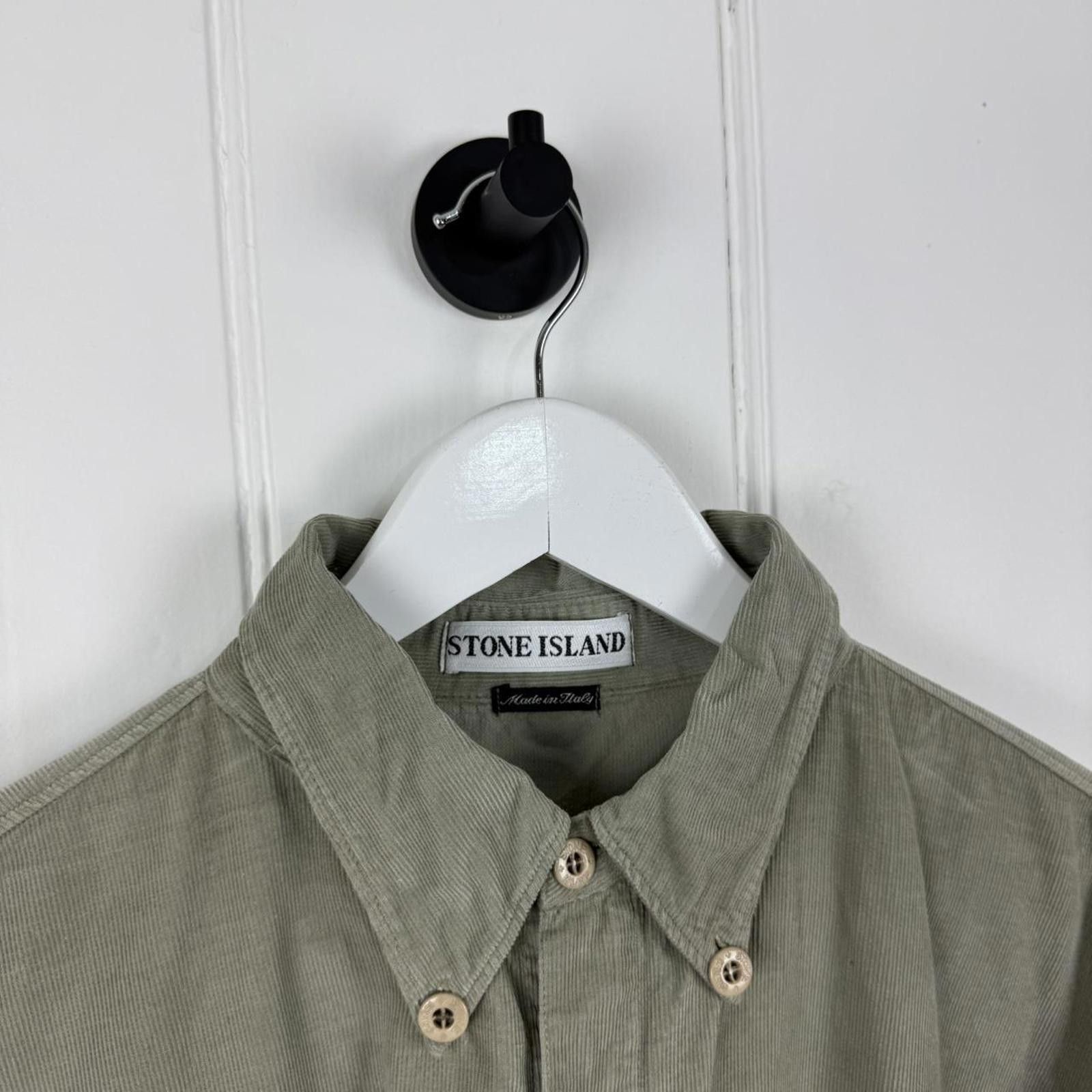 Stone Island 1997 Stone Island Corduroy Shirt Size US XL / EU 56 / 4 - 4 Thumbnail