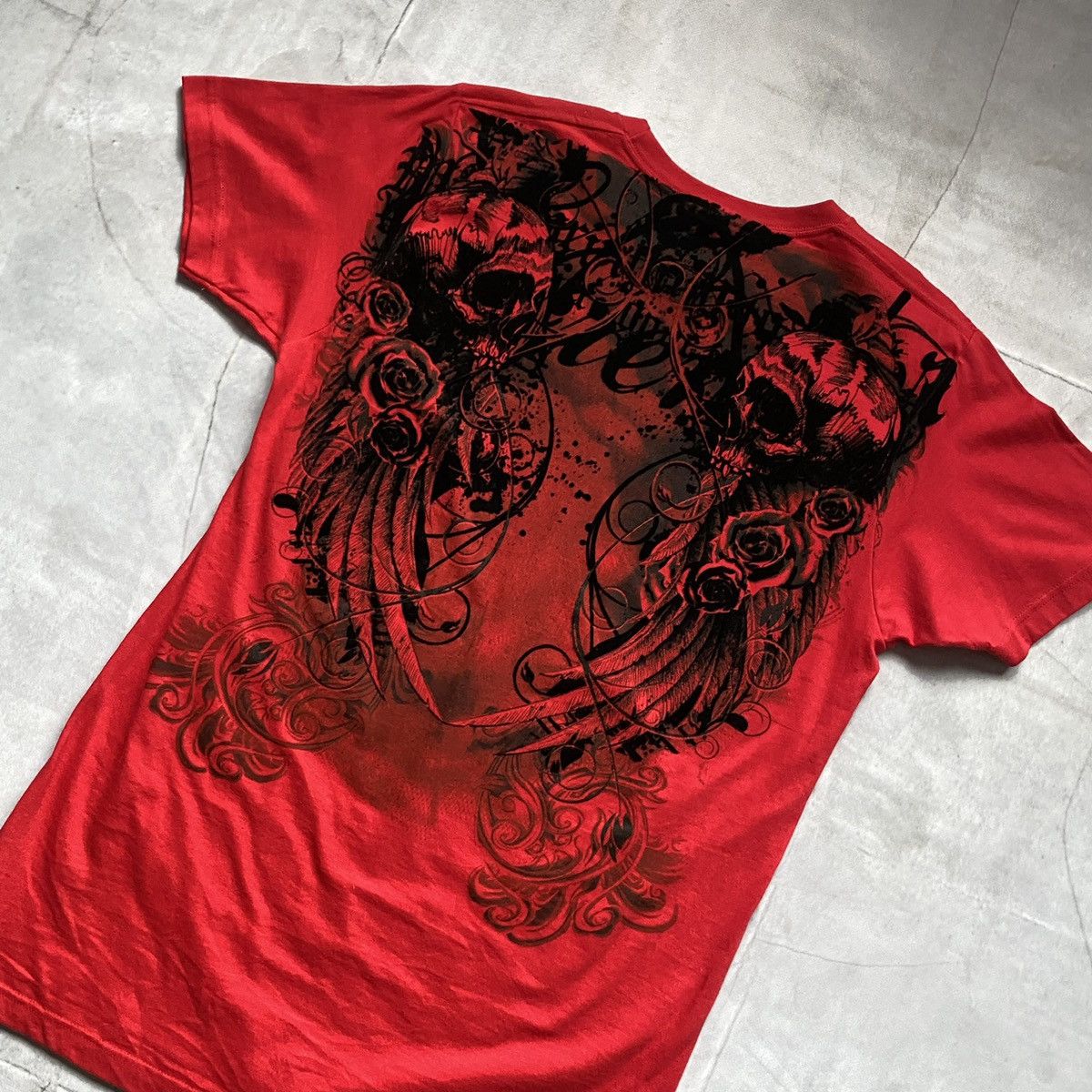 Hysteric Glamour × Japanese Brand Vintage Japan Tribal Affliction style Skulls Tee T Shirt 90s Size US M / EU 48-50 / 2 - 8 Thumbnail