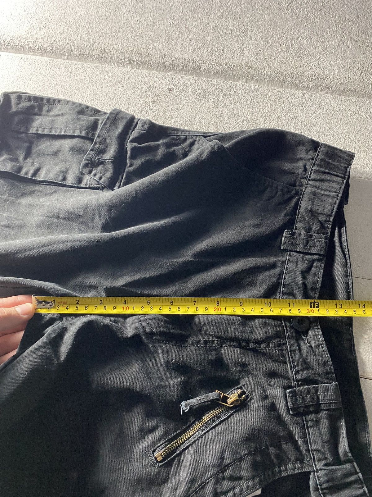 If Six Was Nine × Japanese Brand RARE🔥BONDAGE BLACK OPIUM MULTIPOCKET PANTS Y2k WATANABE Size US 33 - 7 Thumbnail