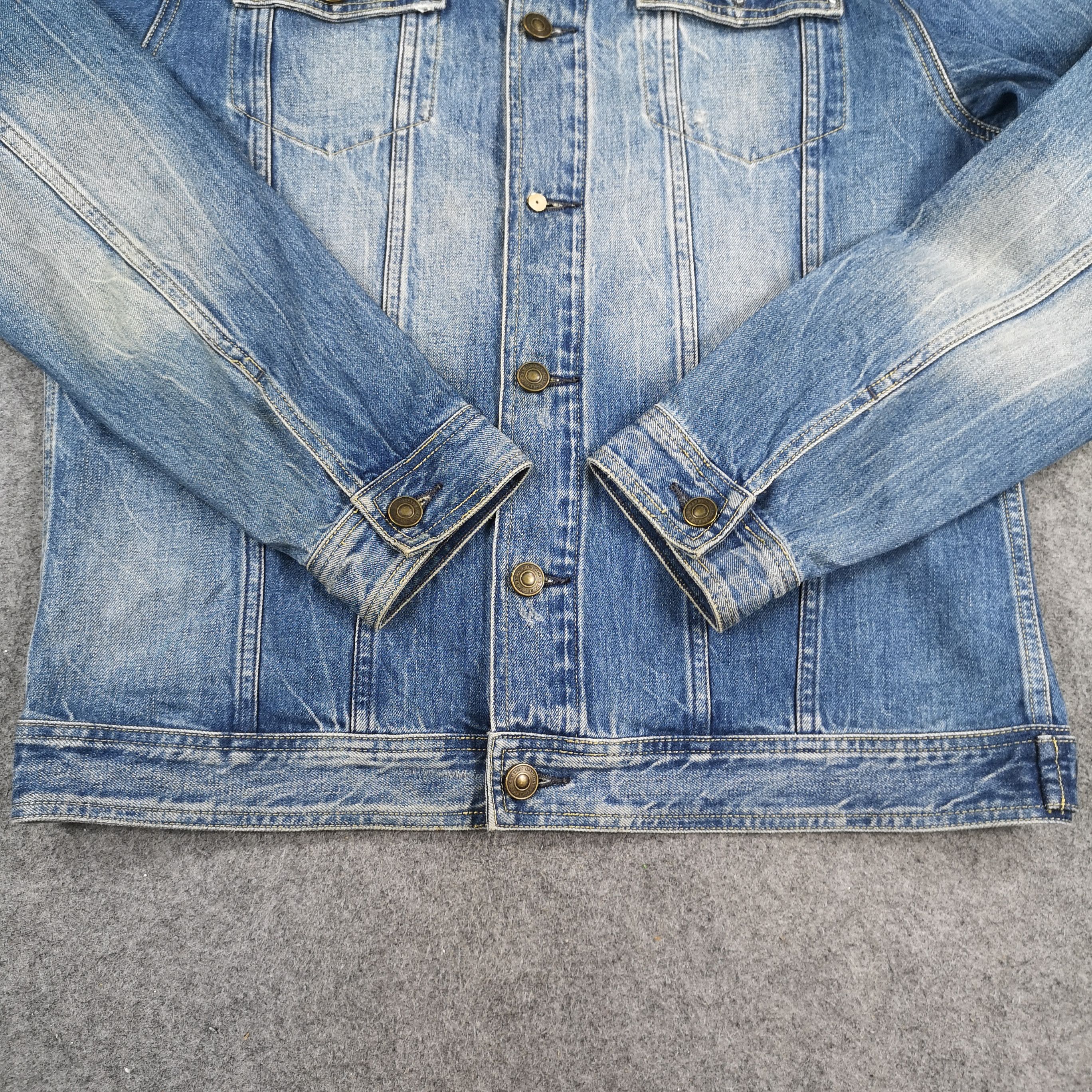 Vintage Jack & Jones Faded Blue Denim Trucker Jacket