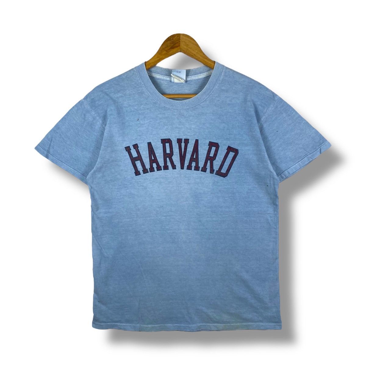 Vintage Vintage 90's HARVARD Logo Graphic Faded Tee Shirt Medium Size US M / EU 48-50 / 2 - 1 Thumbnail
