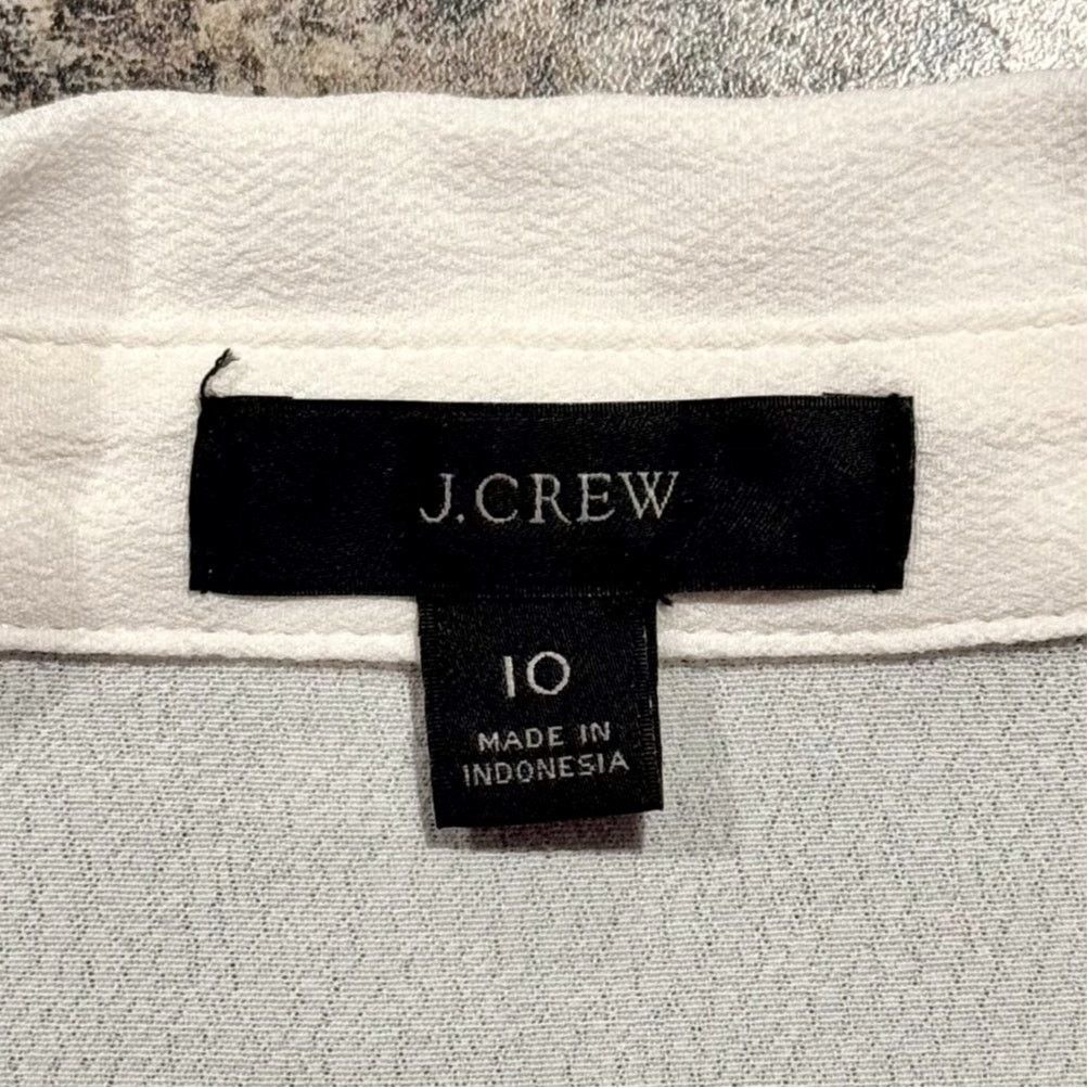 J.Crew J Crew Drapey Crepe Wrap Top Tie Waist Quiet Luxury 10 Chic Size L / US 10 / IT 46 - 4 Thumbnail