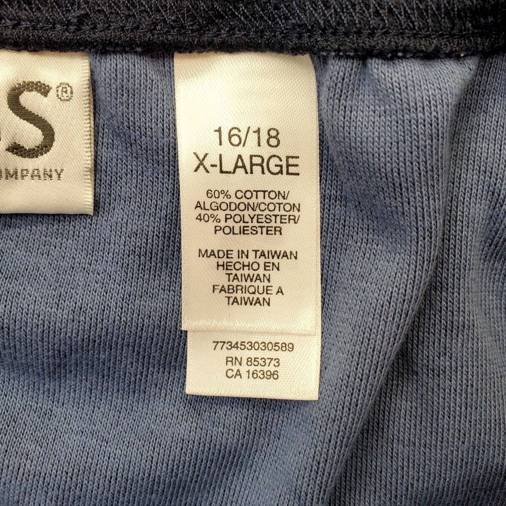 Vintage Russ Wrap Skirts Women XL Blue Short Length Buckle Adjustable Elastic Waist - Cotton, Casual, Outdoor, 90s? Size 40" / US 18 - 6 Thumbnail