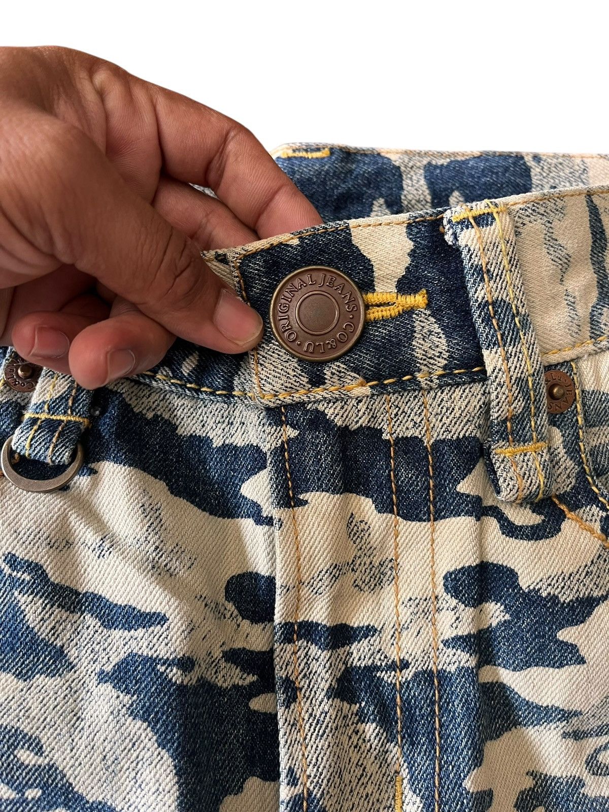 If Six Was Nine Japanese Brand Co & Lu Fullprint Jeans Size US 30 / EU 46 - 18 Thumbnail