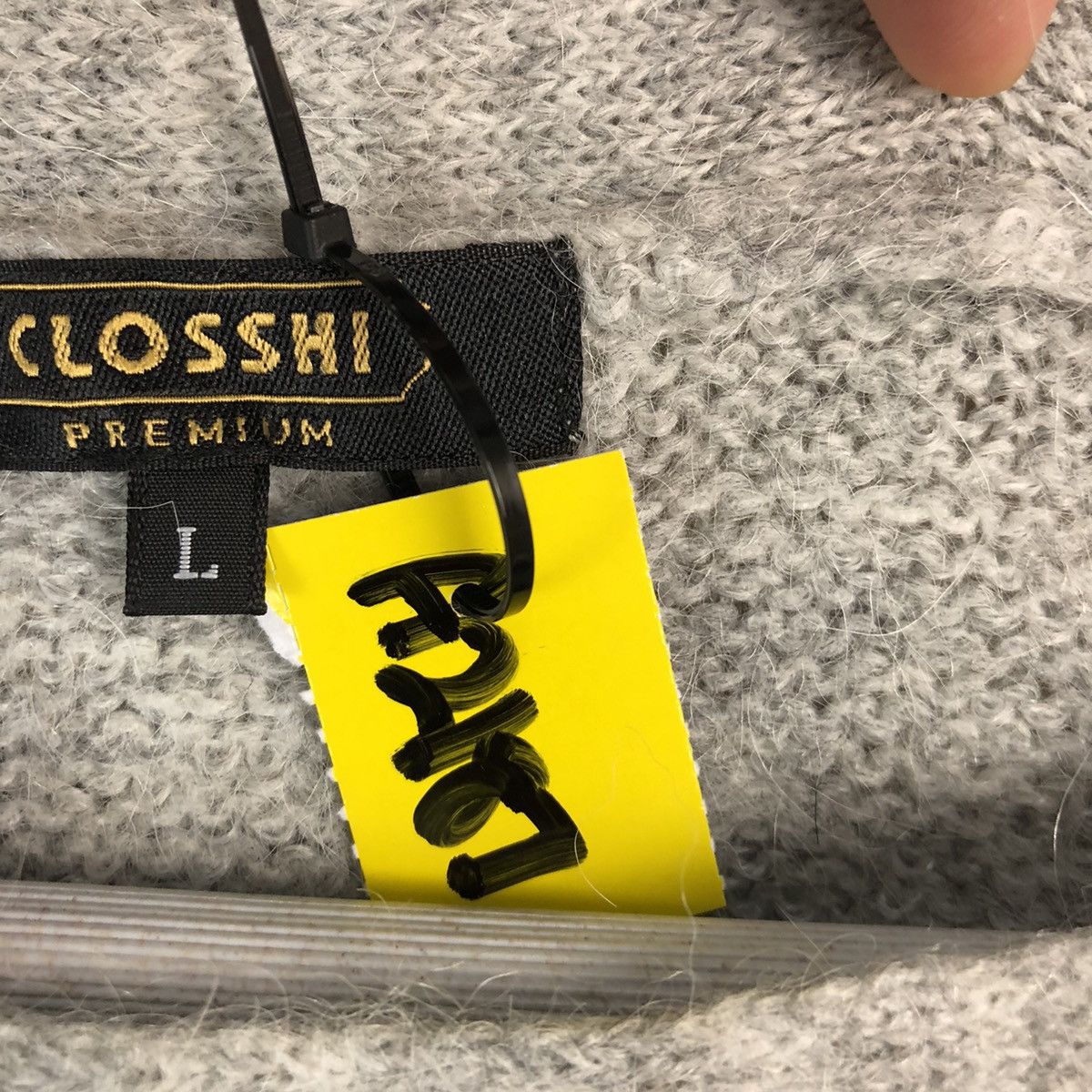 Vintage Closshi Stripe Grey vintage Knitwear #A2187 Size M / US 6-8 / IT 42-44 - 10 Thumbnail