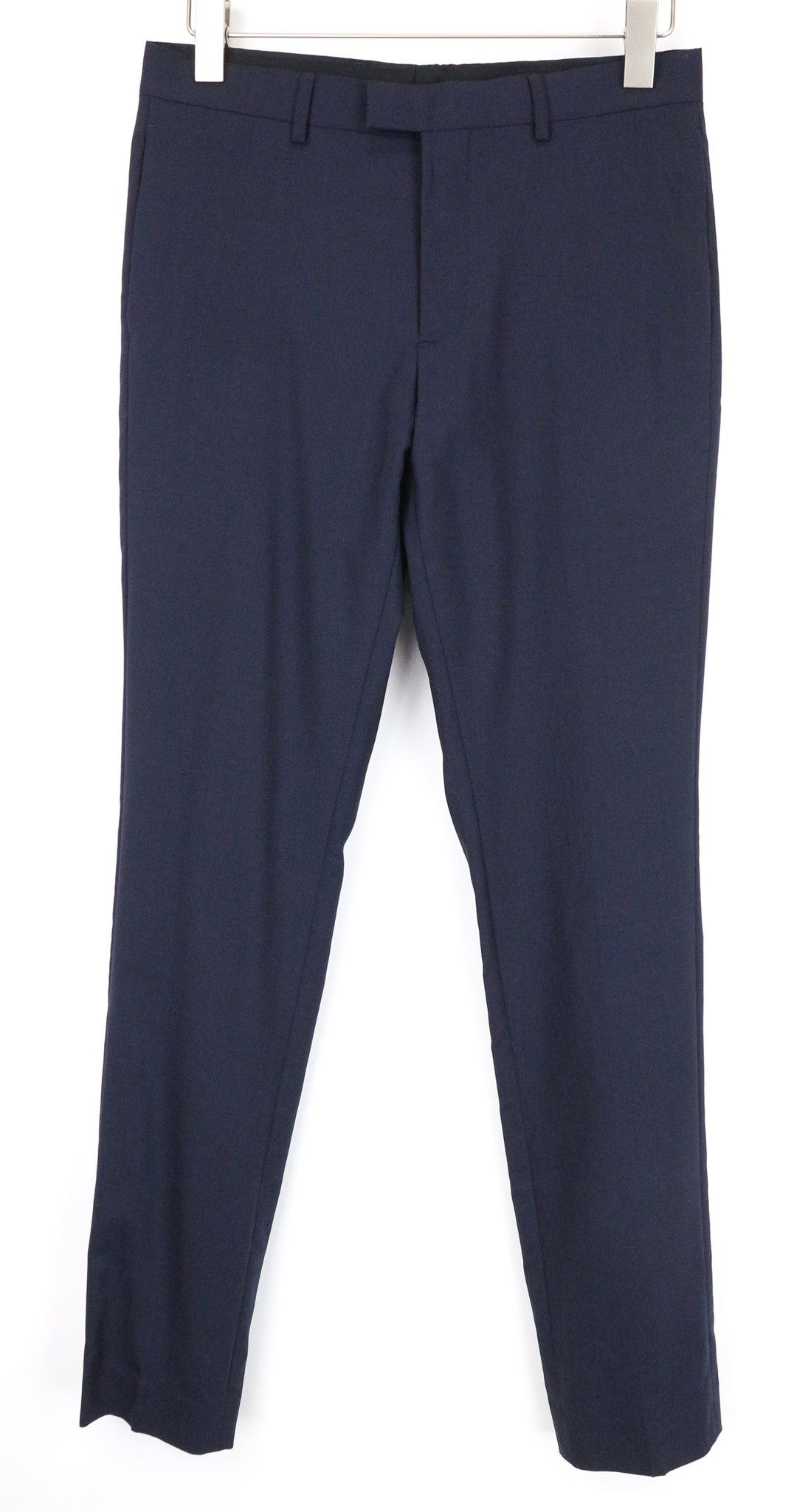 Sandro EU38 Navy Blue Stretch Wool Blend Trousers 74204 Size US 30 / EU 46 - 1 Thumbnail