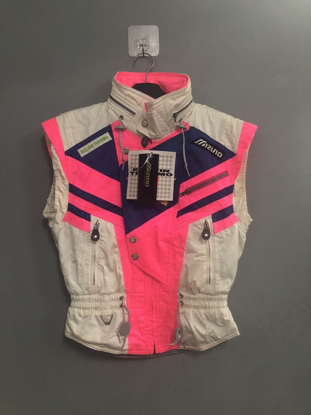 Vintage MIZUNO Ski Vest Jacket Hoodie NOS Japan Made