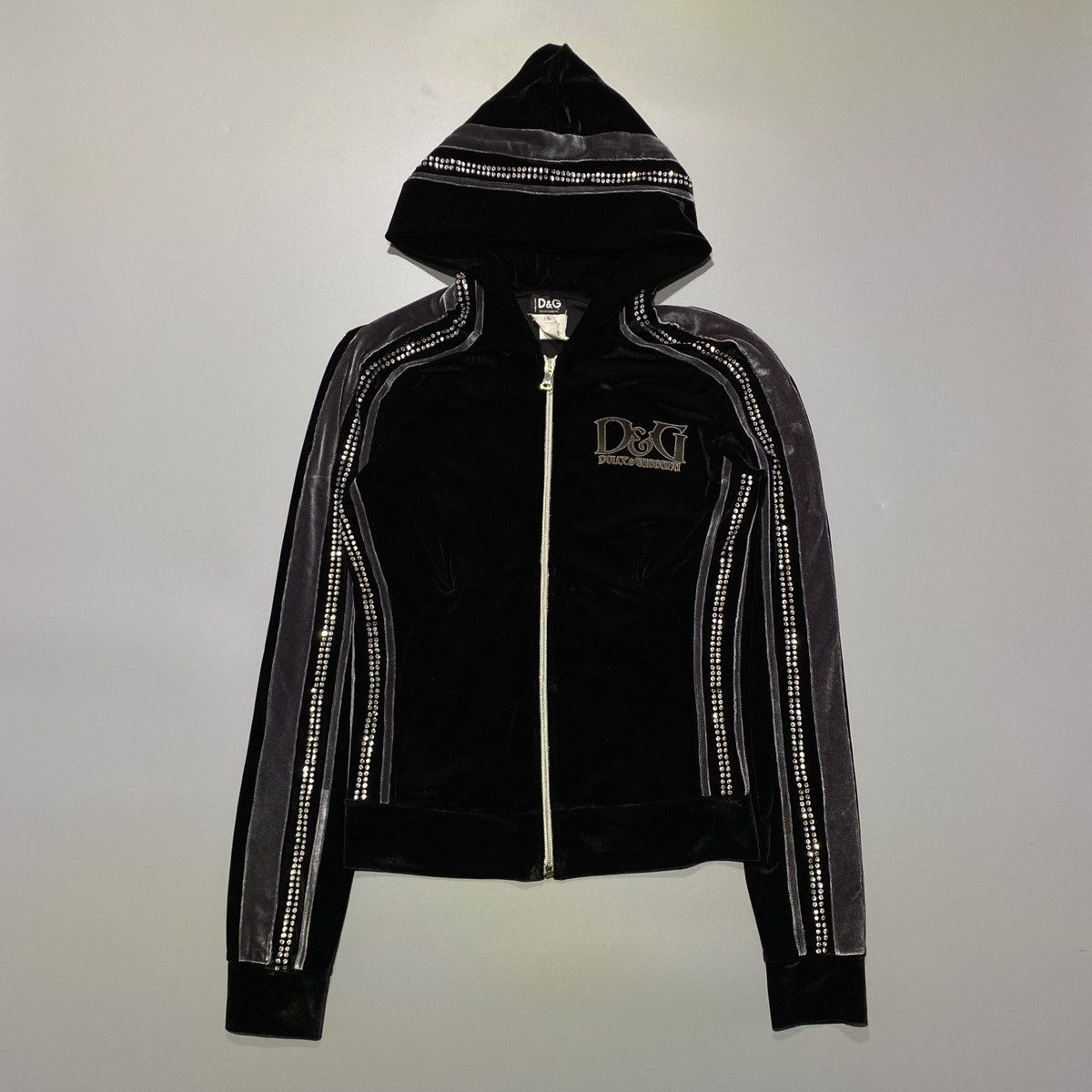 Dolce&Gabbana velours track jacket y2k