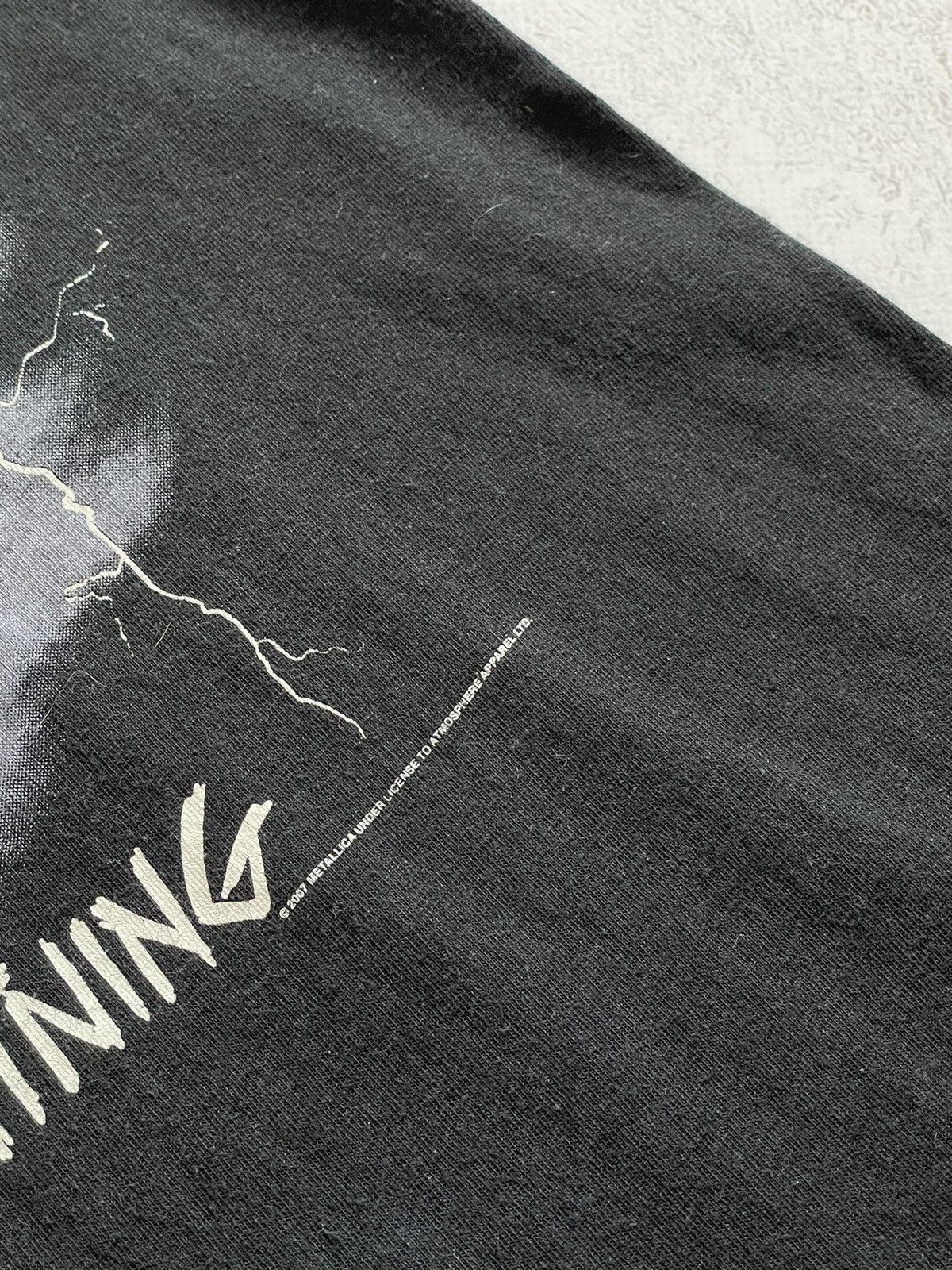 Band Tees Vintage Metallica Ride The Lightning 2007 T- Shirt Y2K Size US M / EU 48-50 / 2 - 5 Thumbnail
