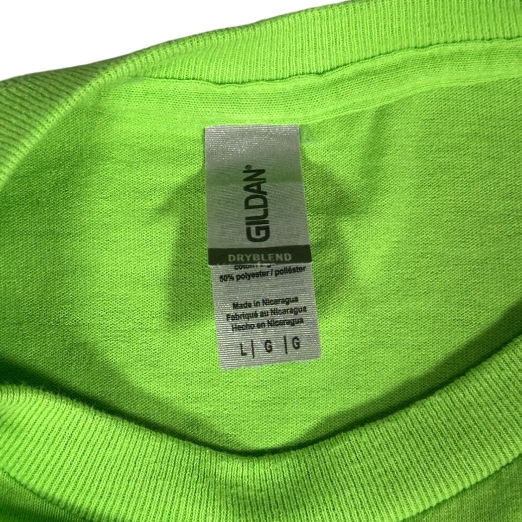 Gildan VINTAGE Warheads Shirt Green 90s Promo Adult LARGE Gildan T-Shirt Short Sleeve Crew Neck Cotton Blend Mens Size US L / EU 52-54 / 3 - 5 Thumbnail