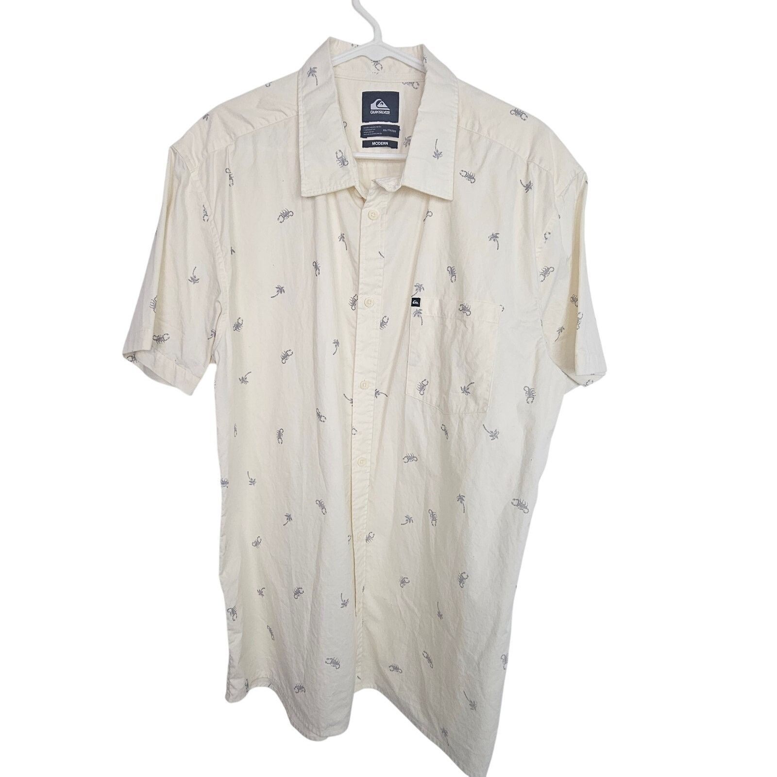 Quiksilver Quiksilver Mens Lobster Print Shirt Size XXL Skater Grunge Size US XXL / EU 58 / 5 - 1 Thumbnail