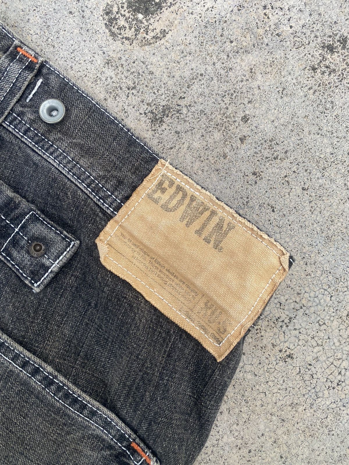 Edwin × Japanese Brand × Vintage Vintage y2k Edwin XV-S Faded Buckel Jeans Size US 33 - 22 Thumbnail