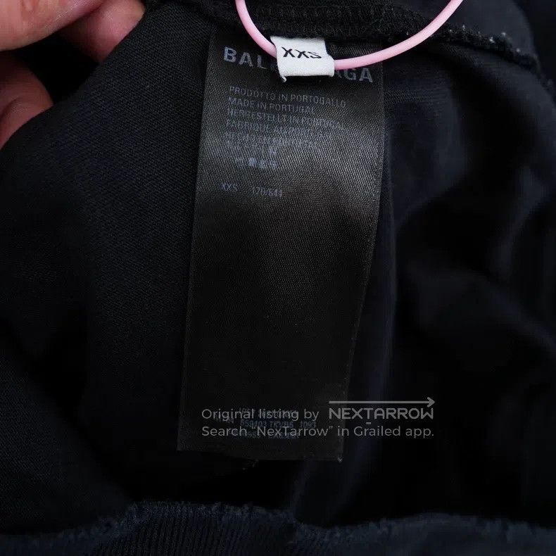 Balenciaga Balenciaga Black Distressed Hole Hooded Sweatshirt Size US XXS / EU 40 - 5 Thumbnail